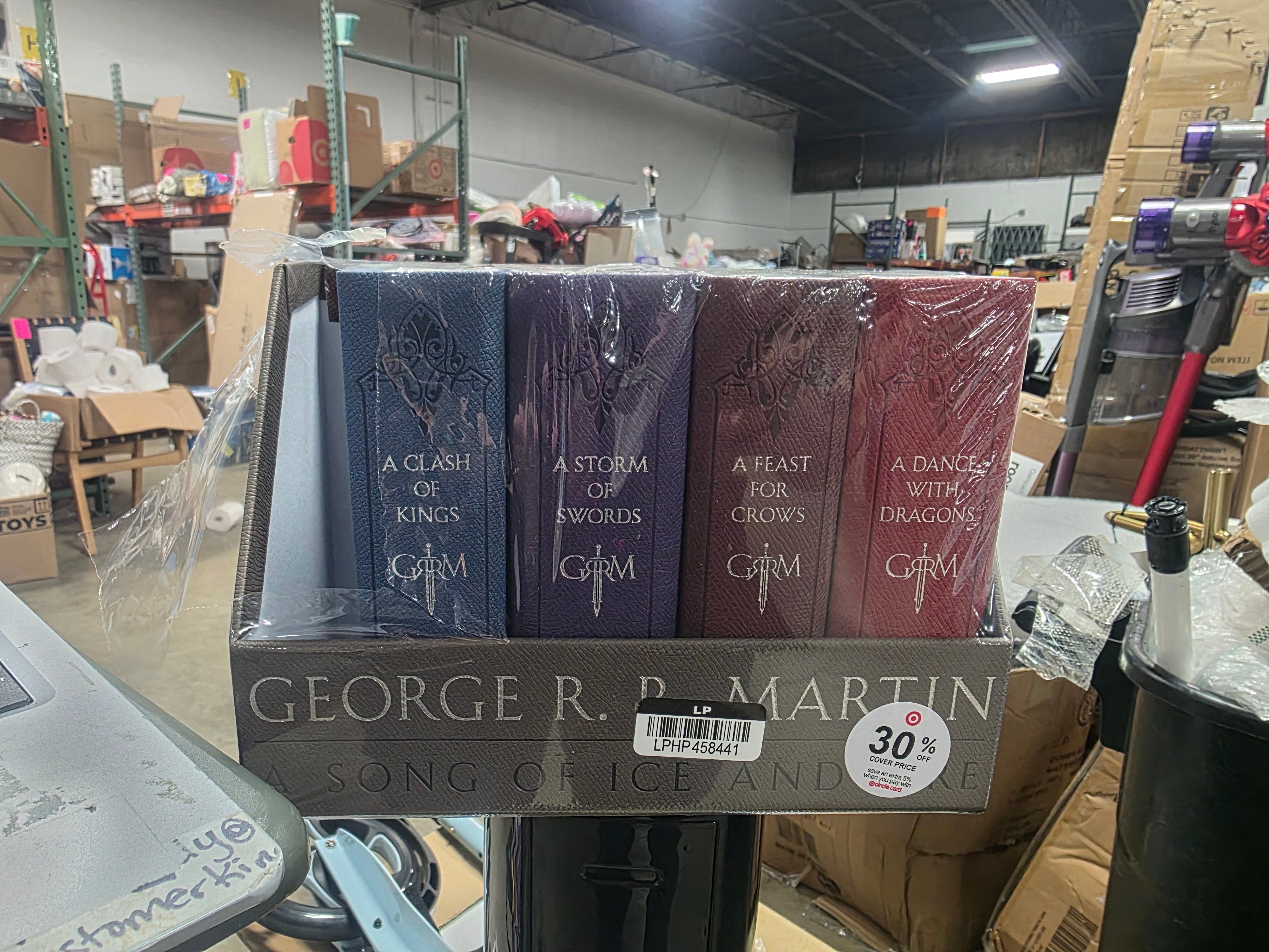 A Game of Thrones Leather-Cloth Boxed Set - (Song of Ice and Fire) by George R R Martin (Mixed Media Product)