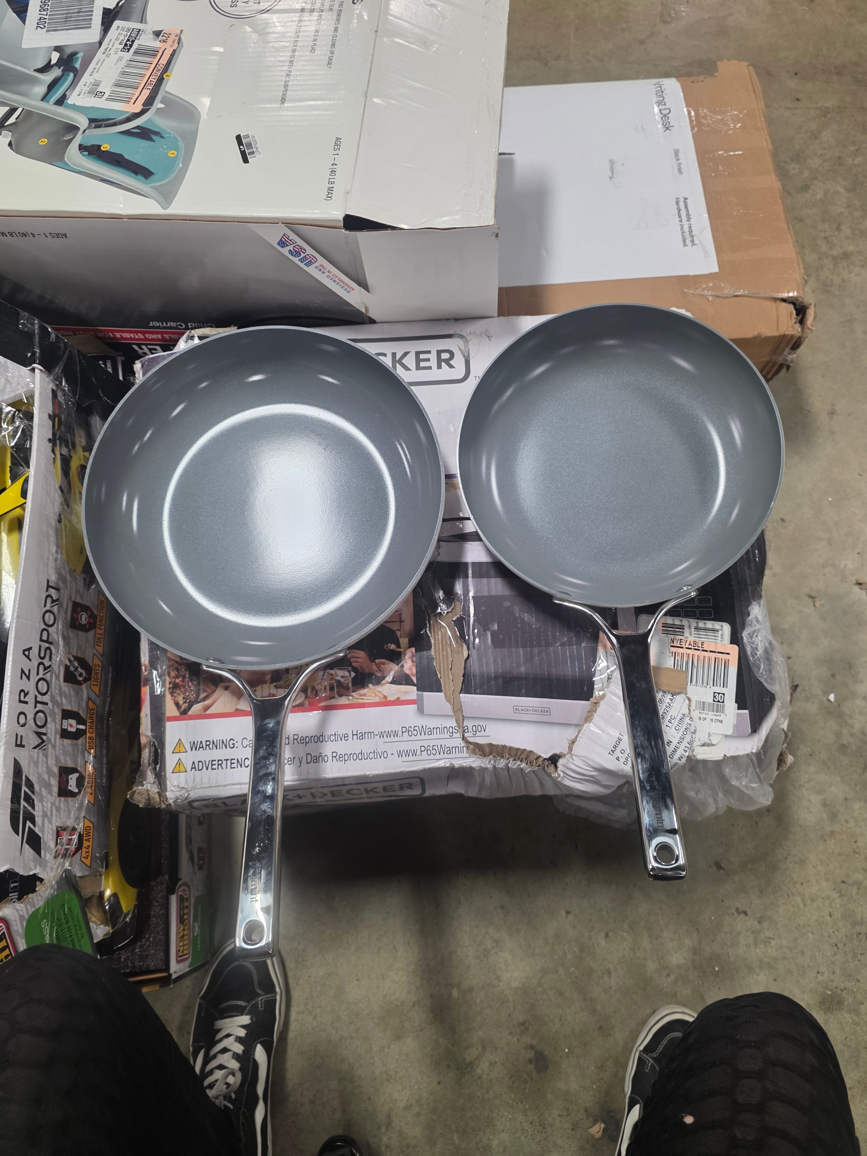 12pc Nonstick Ceramic Coated Aluminum Cookware Set