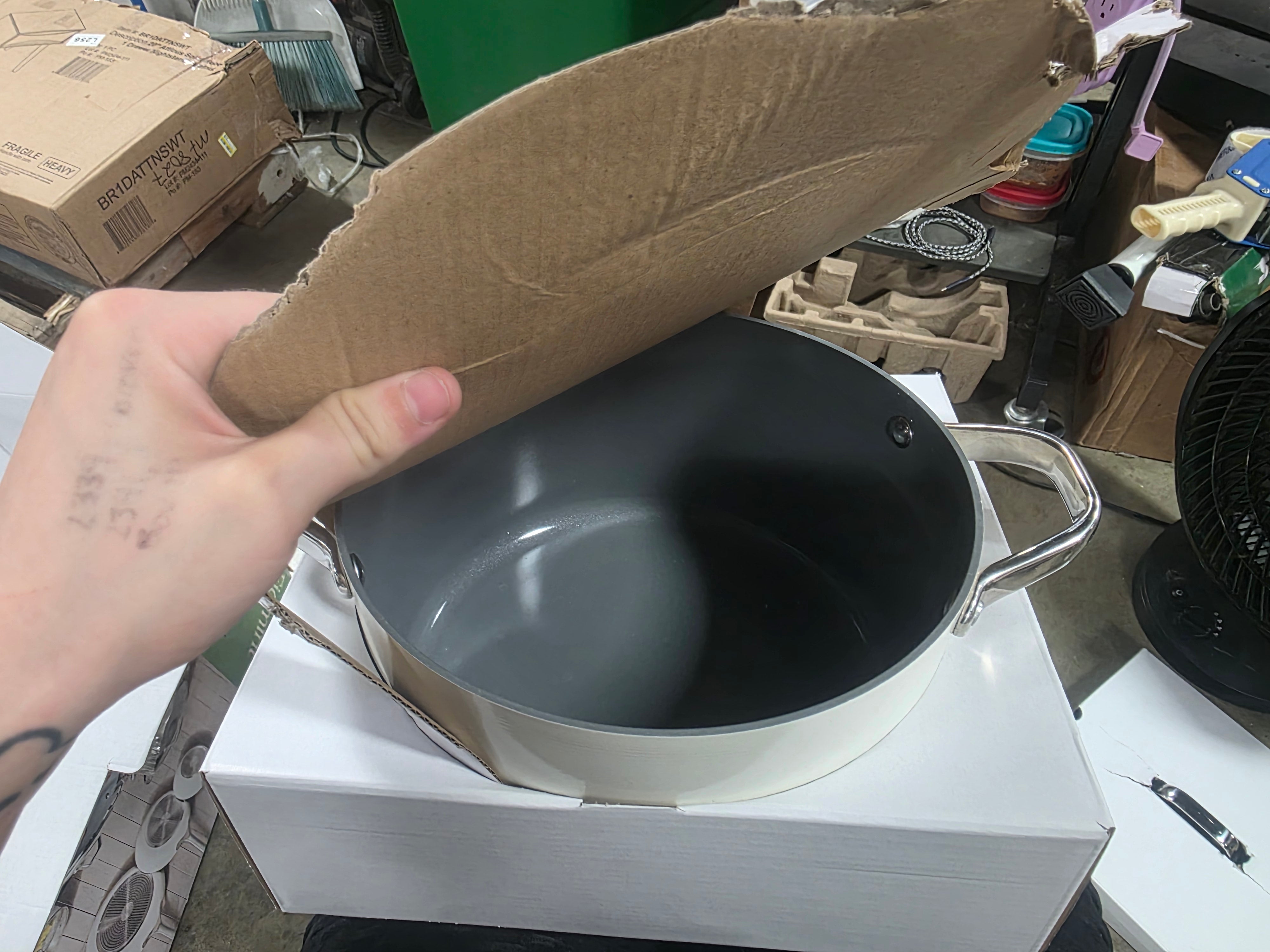 12pc Nonstick Ceramic Coated Aluminum Cookware Set
