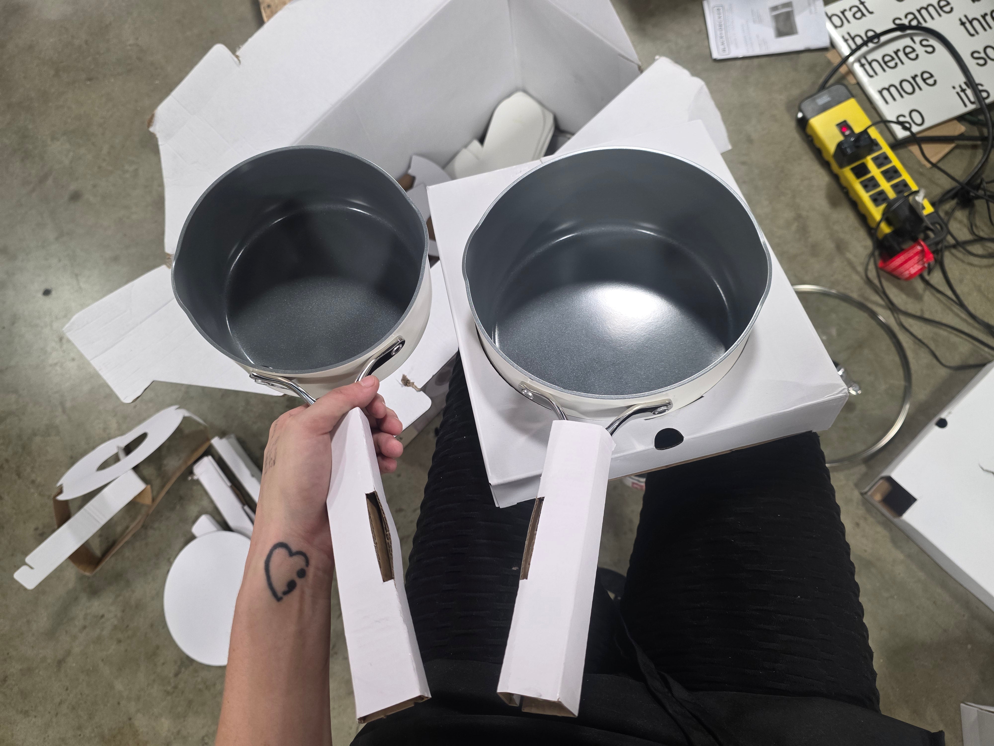 12pc Nonstick Ceramic Coated Aluminum Cookware Set