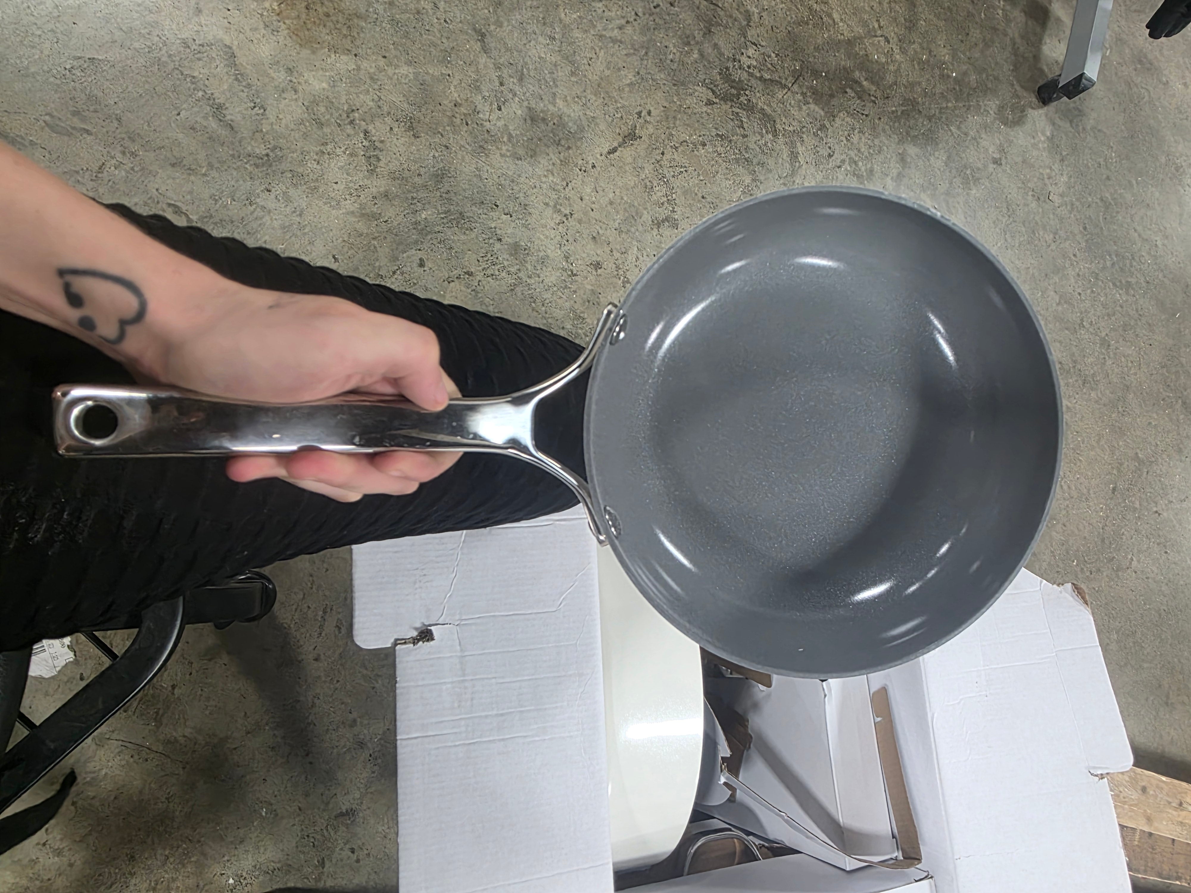 12pc Nonstick Ceramic Coated Aluminum Cookware Set
