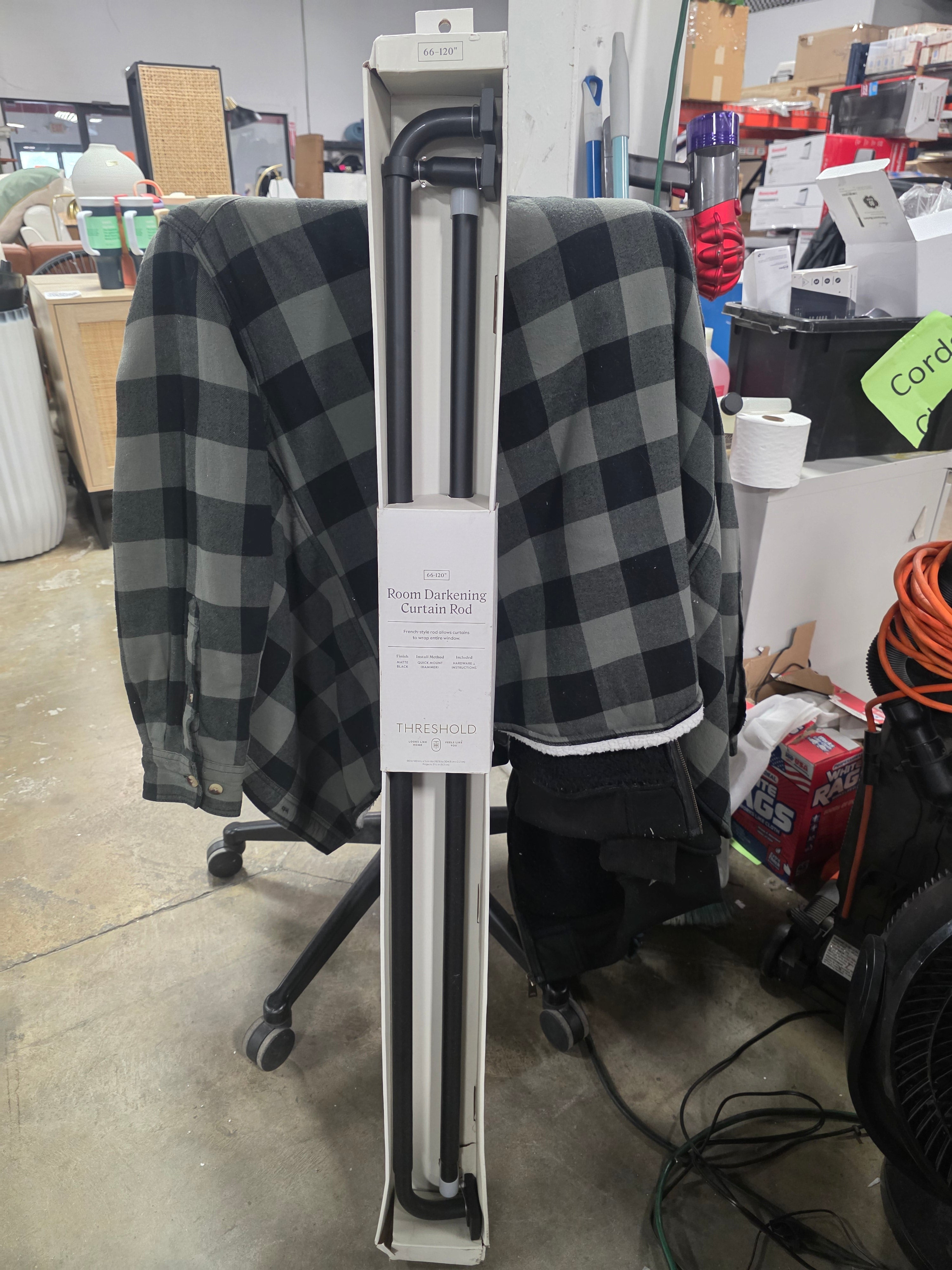 Blackout Rectangle Curtain Rod