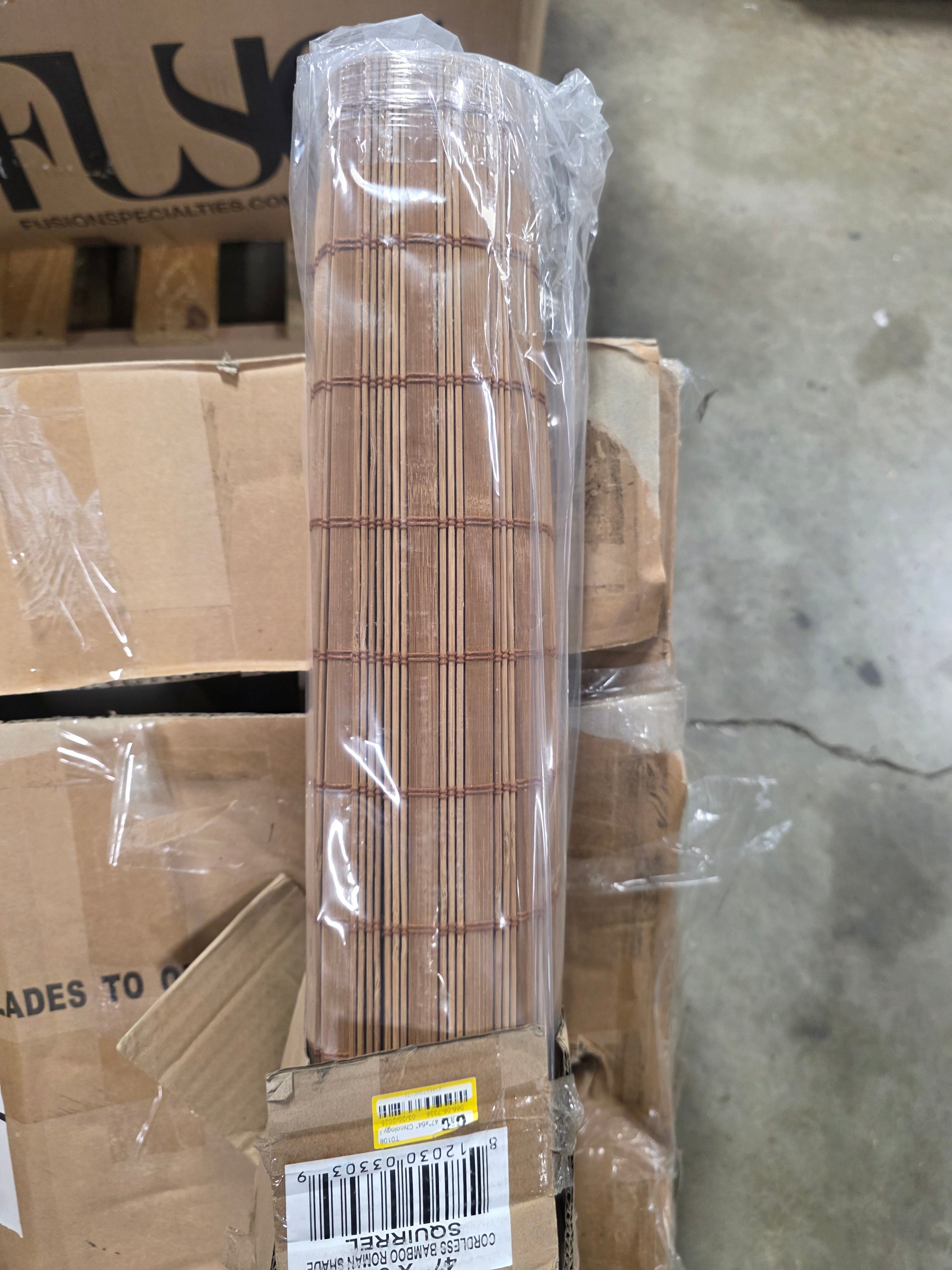 Light Filtering Bamboo Roman Shade