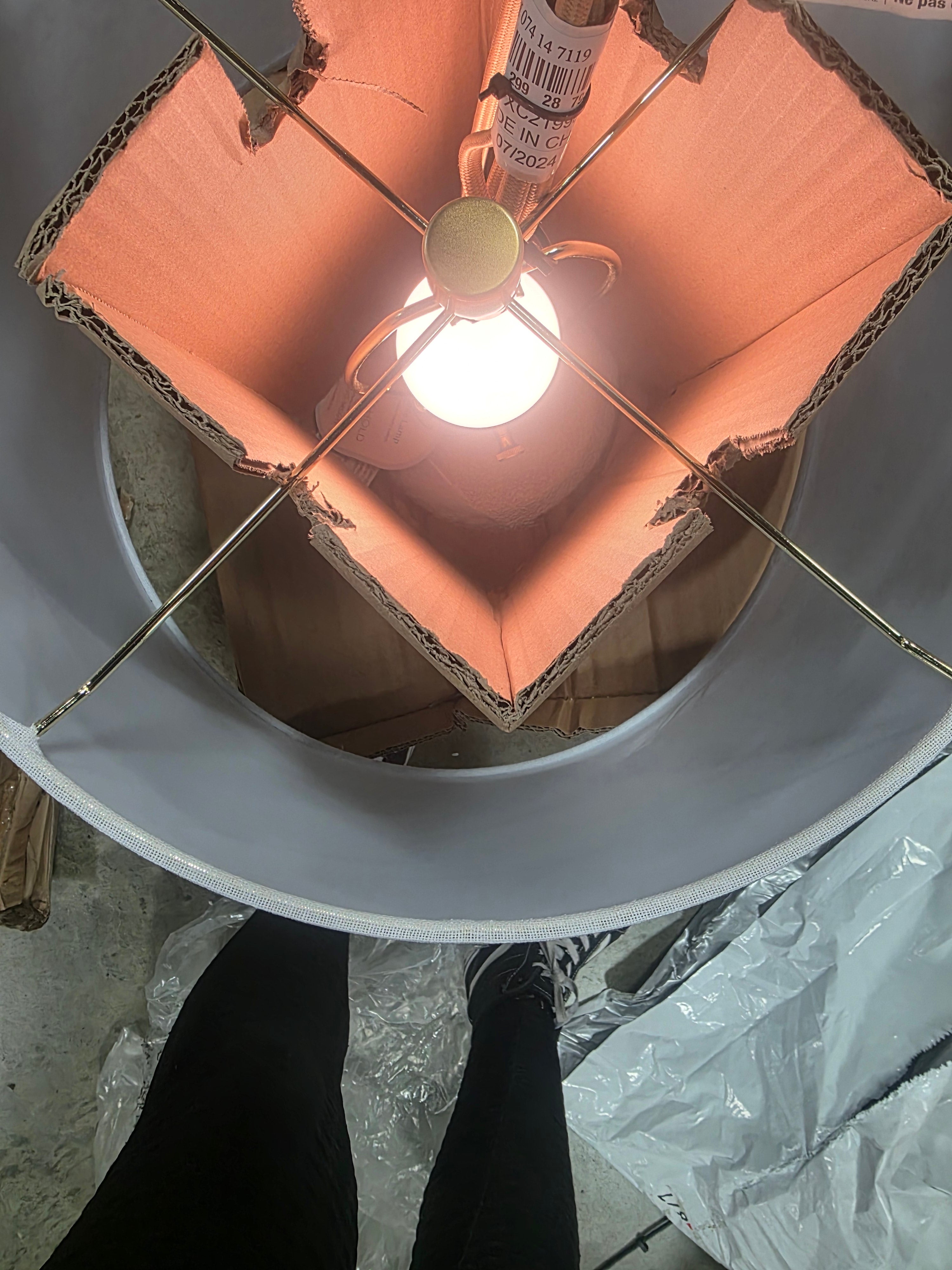 Ceramic Assembled Table Lamp White