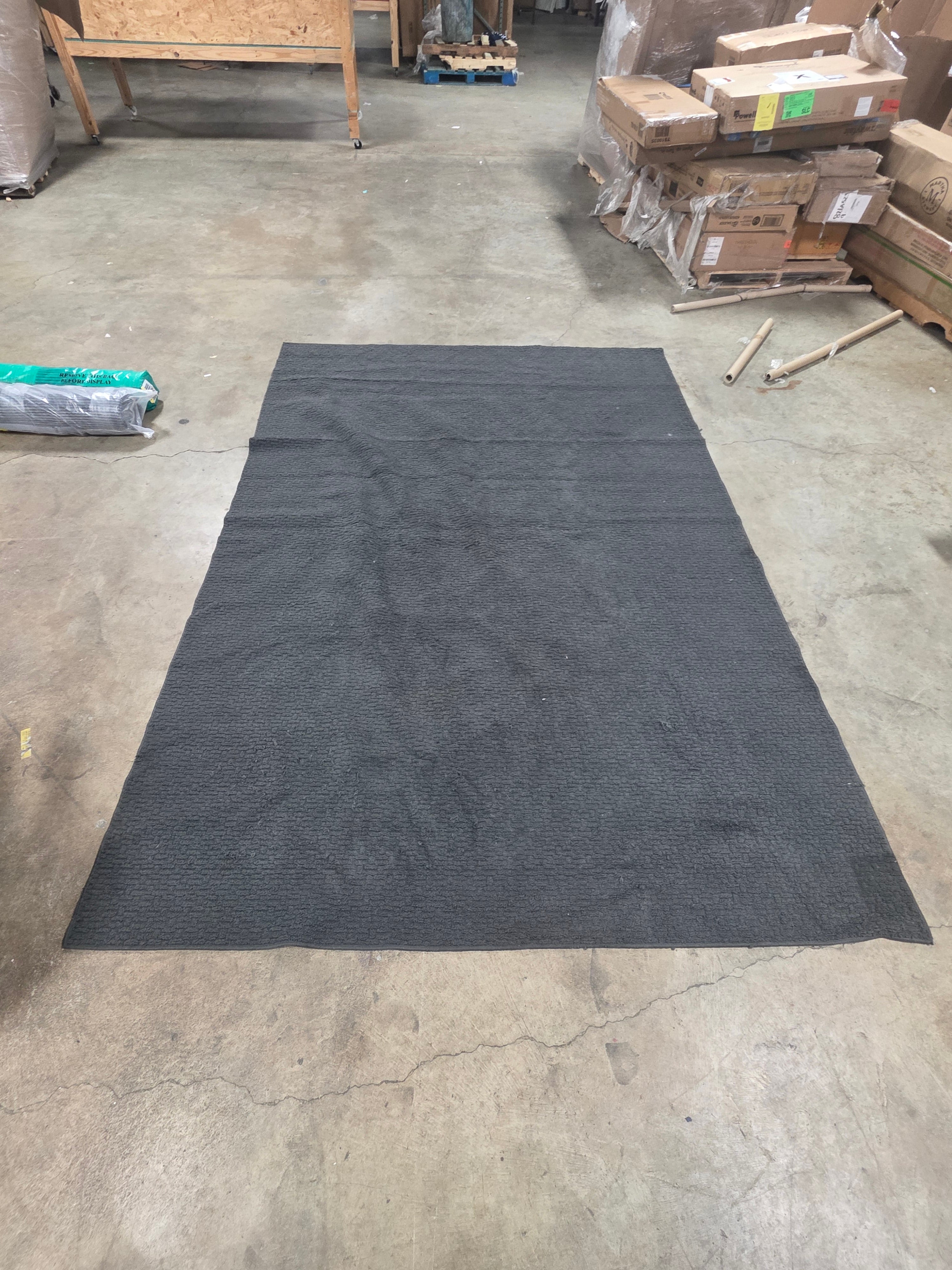 Washable Solid Machine Tufted Rug 7'x10'