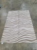 Wavy Lines Outdoor Area Rug Beige/Natural Brown 5'x7'