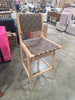 Ceylon Woven and Wood Barstool