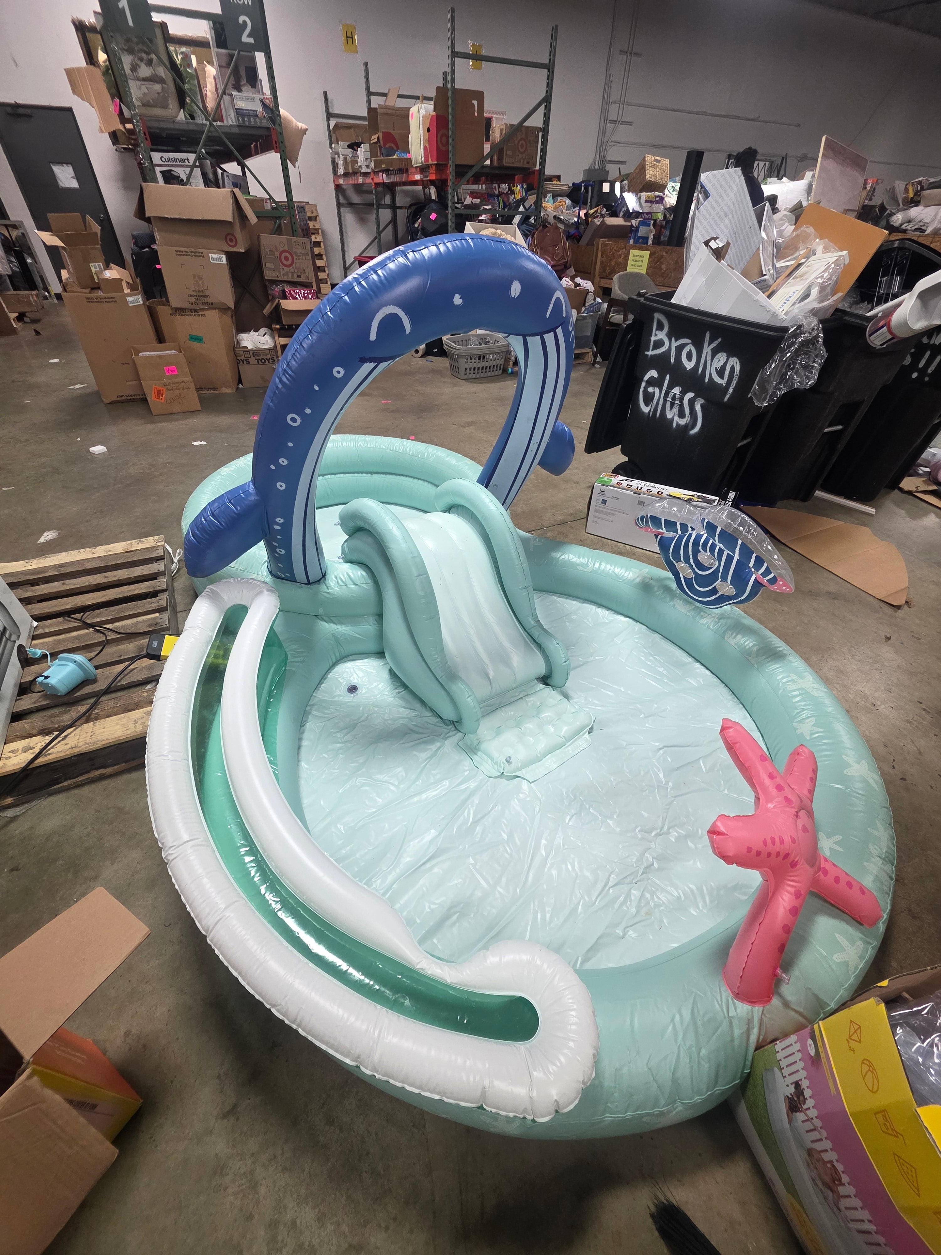 Play Center Update Novelty Kiddie Pool Whale - PVC Inflatable