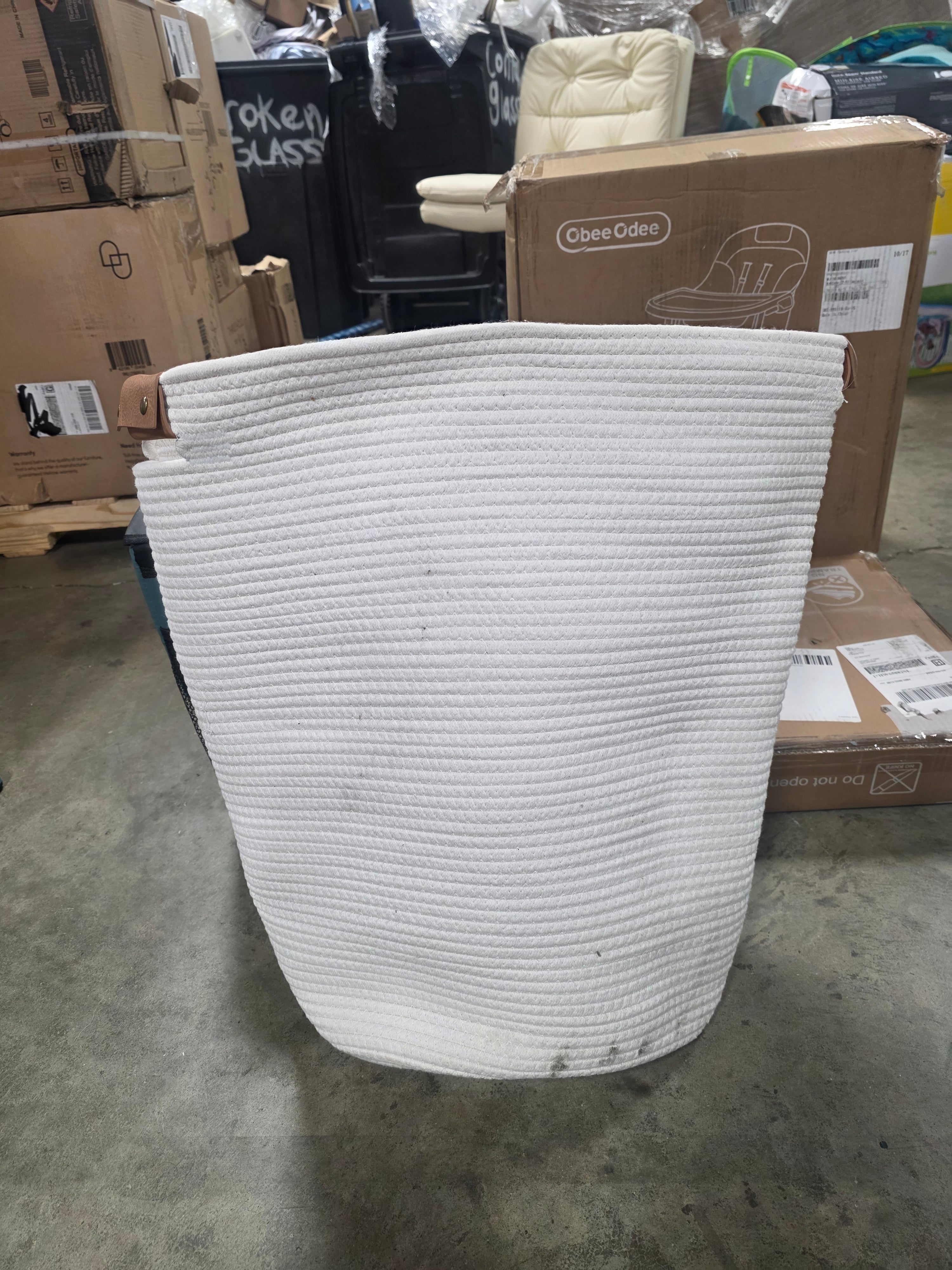 Coiled Rope Laundry Hamper