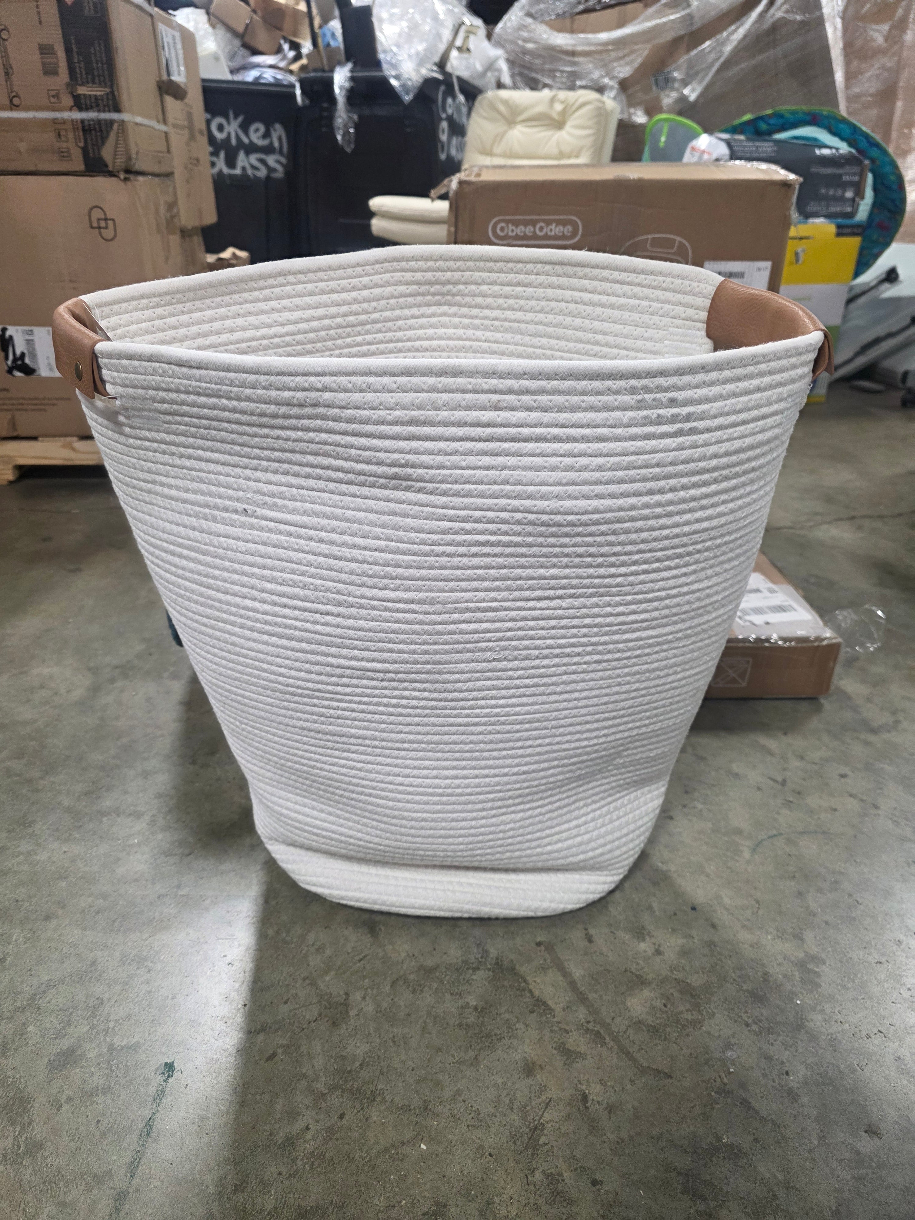 Coiled Rope Laundry Hamper