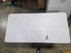 Adjustable Height Folding Table Off-White