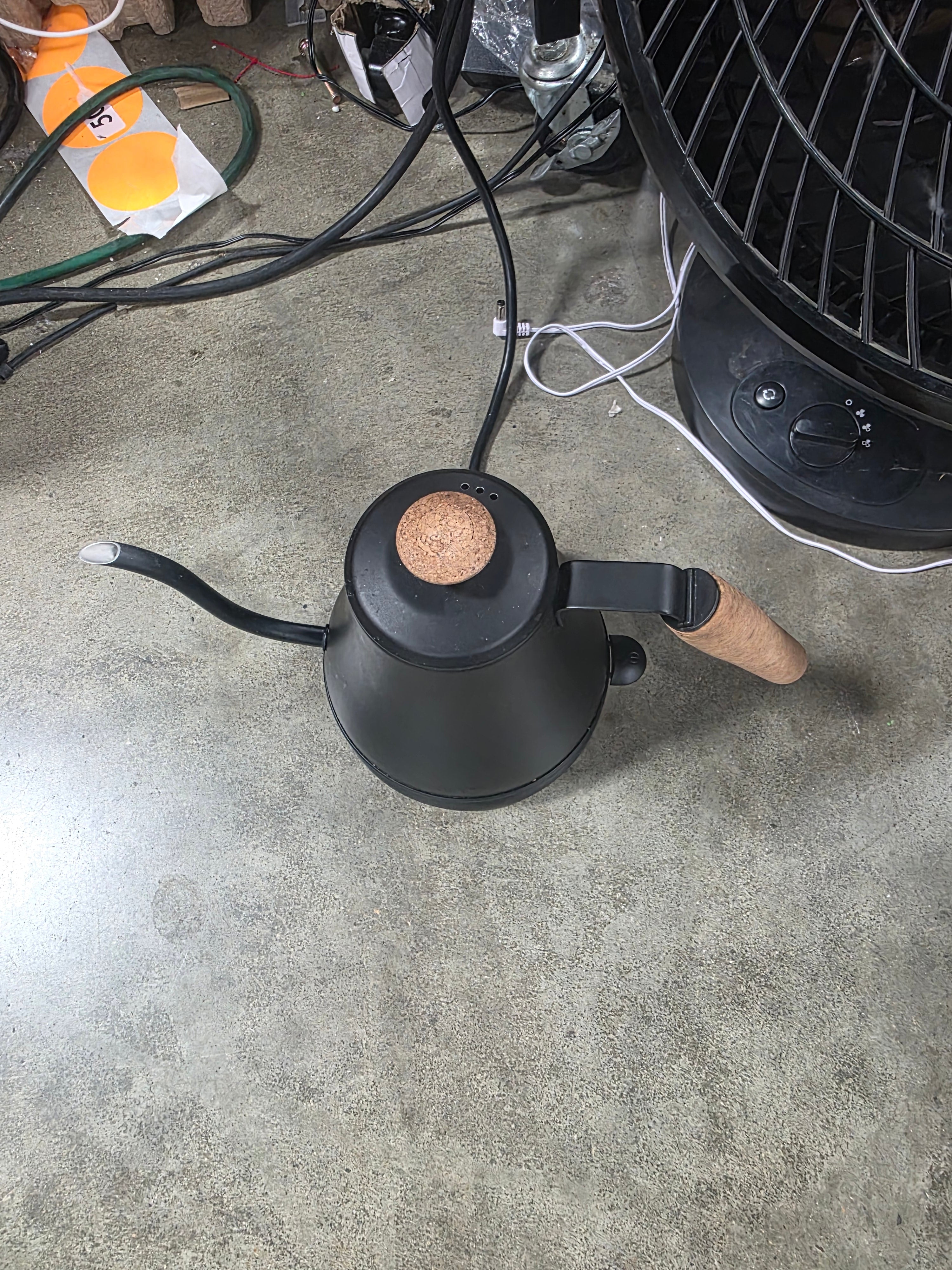 Melior Goose Neck Electric Water Kettle Matte Black