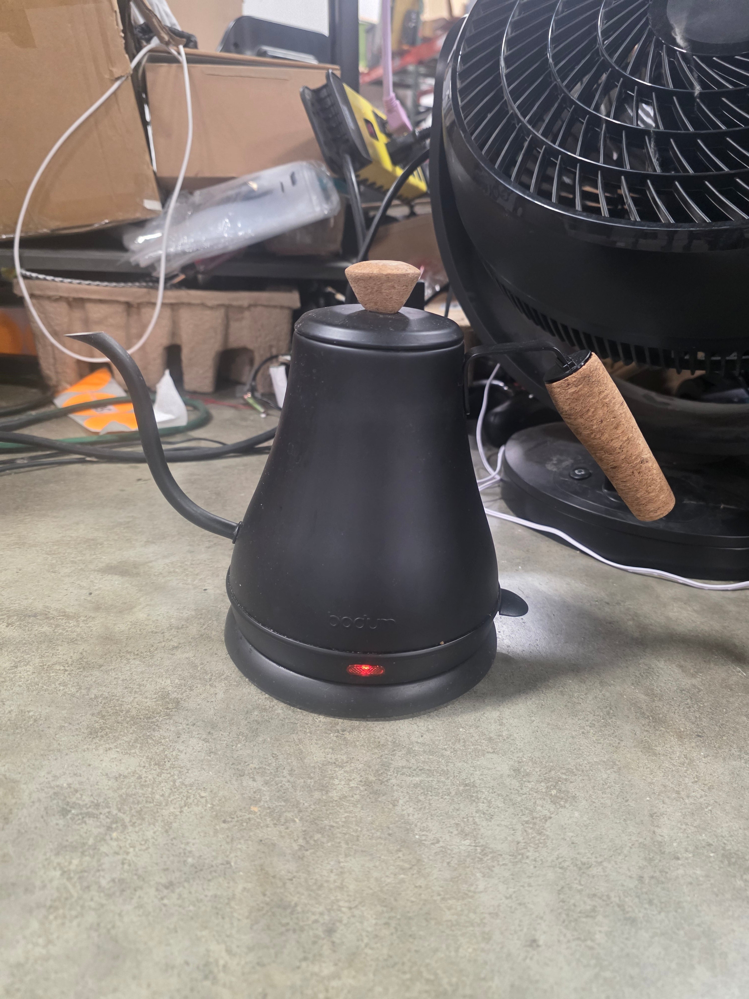 Melior Goose Neck Electric Water Kettle Matte Black