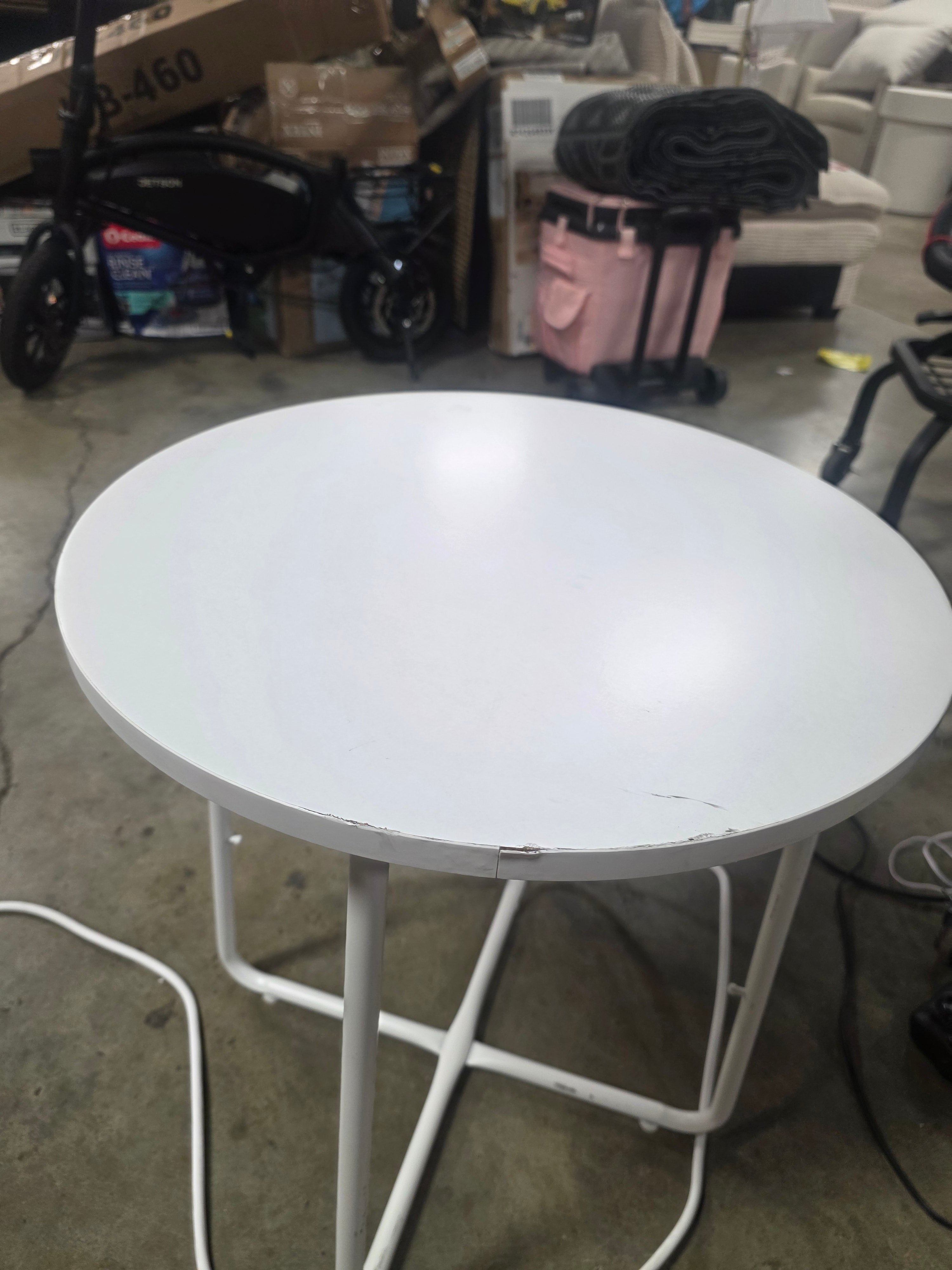 Side Table with Charging Station Drink Bedside Nightstand End Table