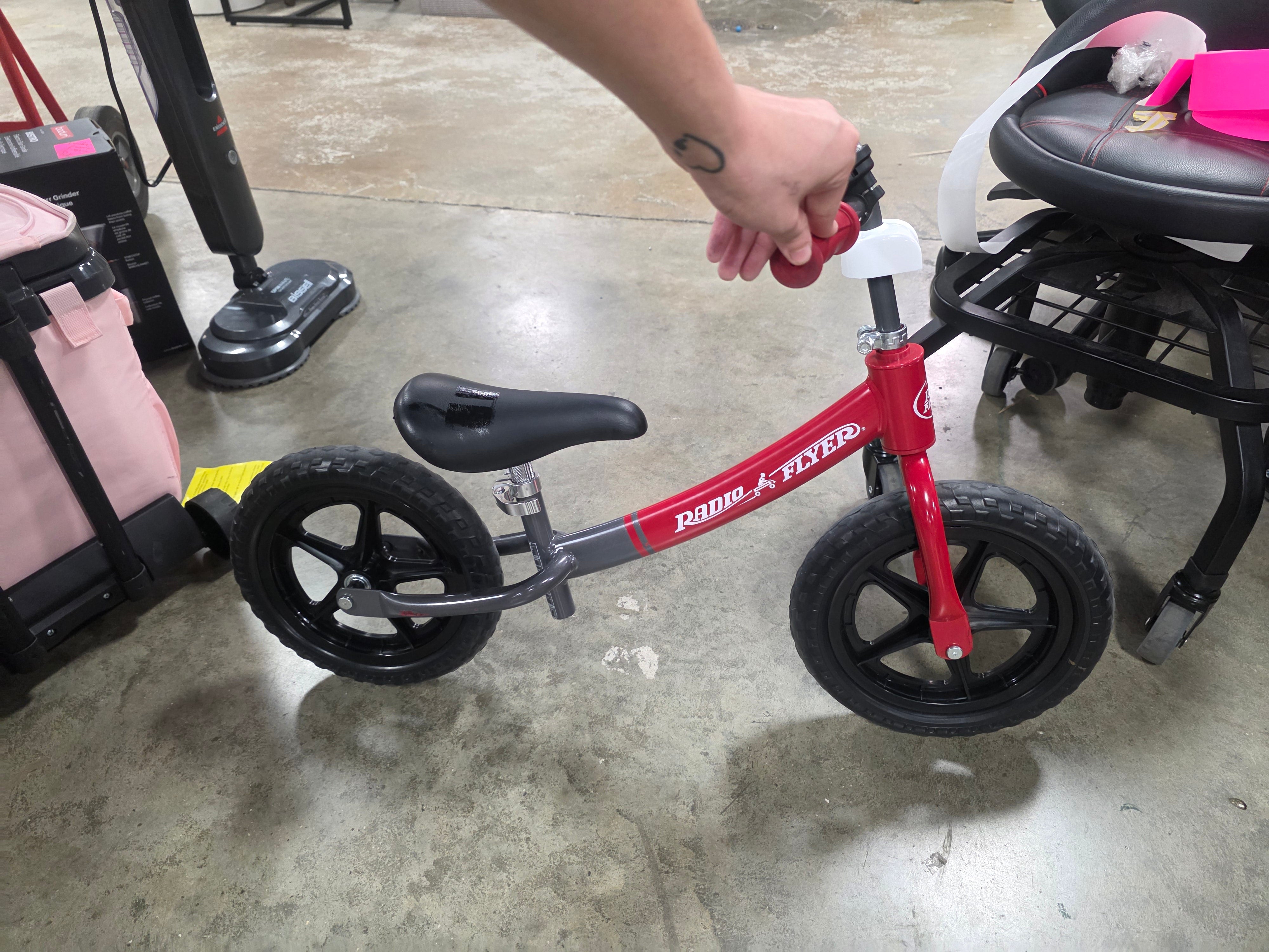Glide and Go Pro Kids' Balance Bike - Black/Red
