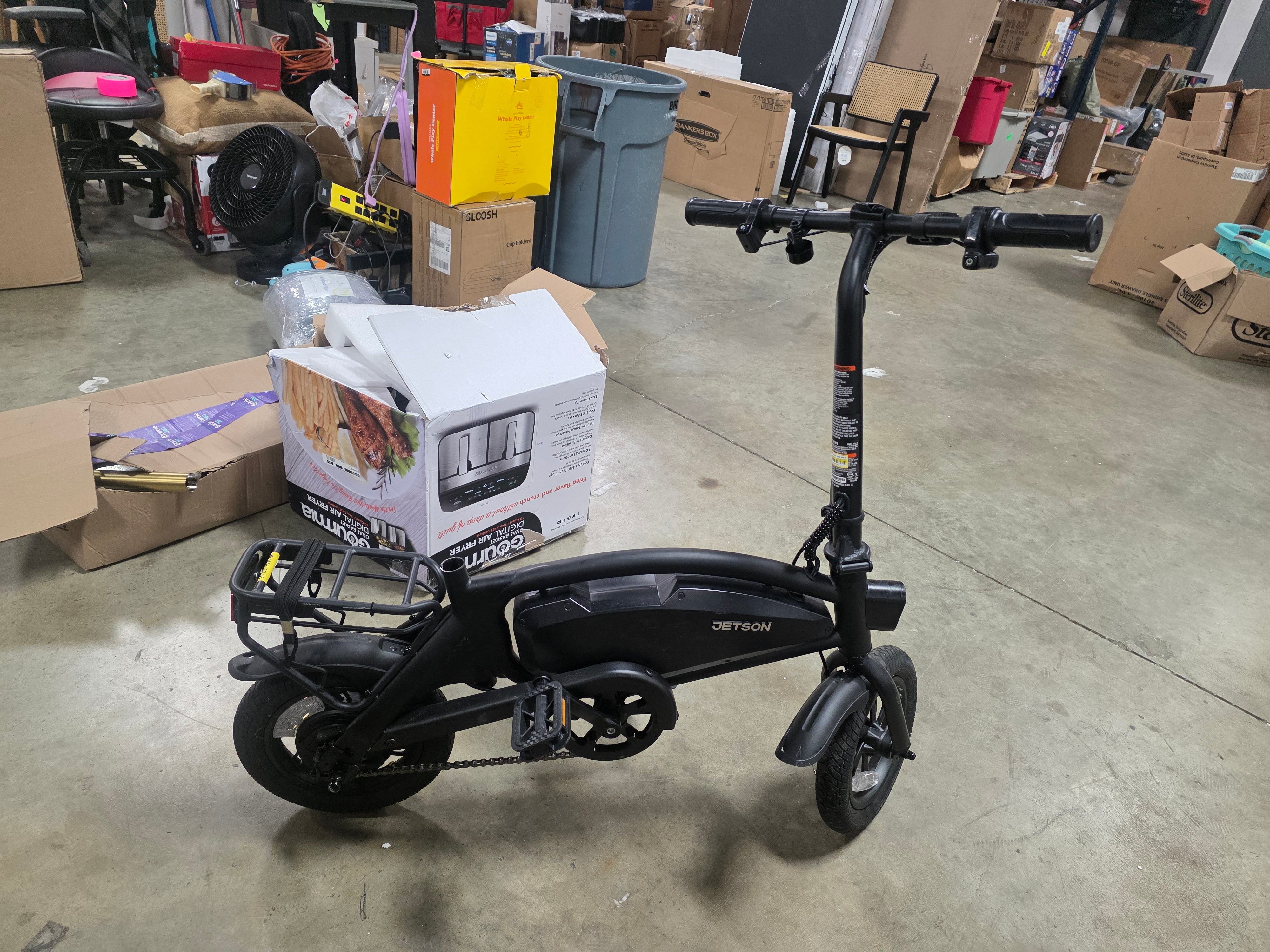 Adult Axle X Step-Over Electric Folding Bike - Black