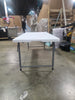Adjustable Height Folding Table Off-White