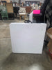 Adjustable Height Folding Table Off-White