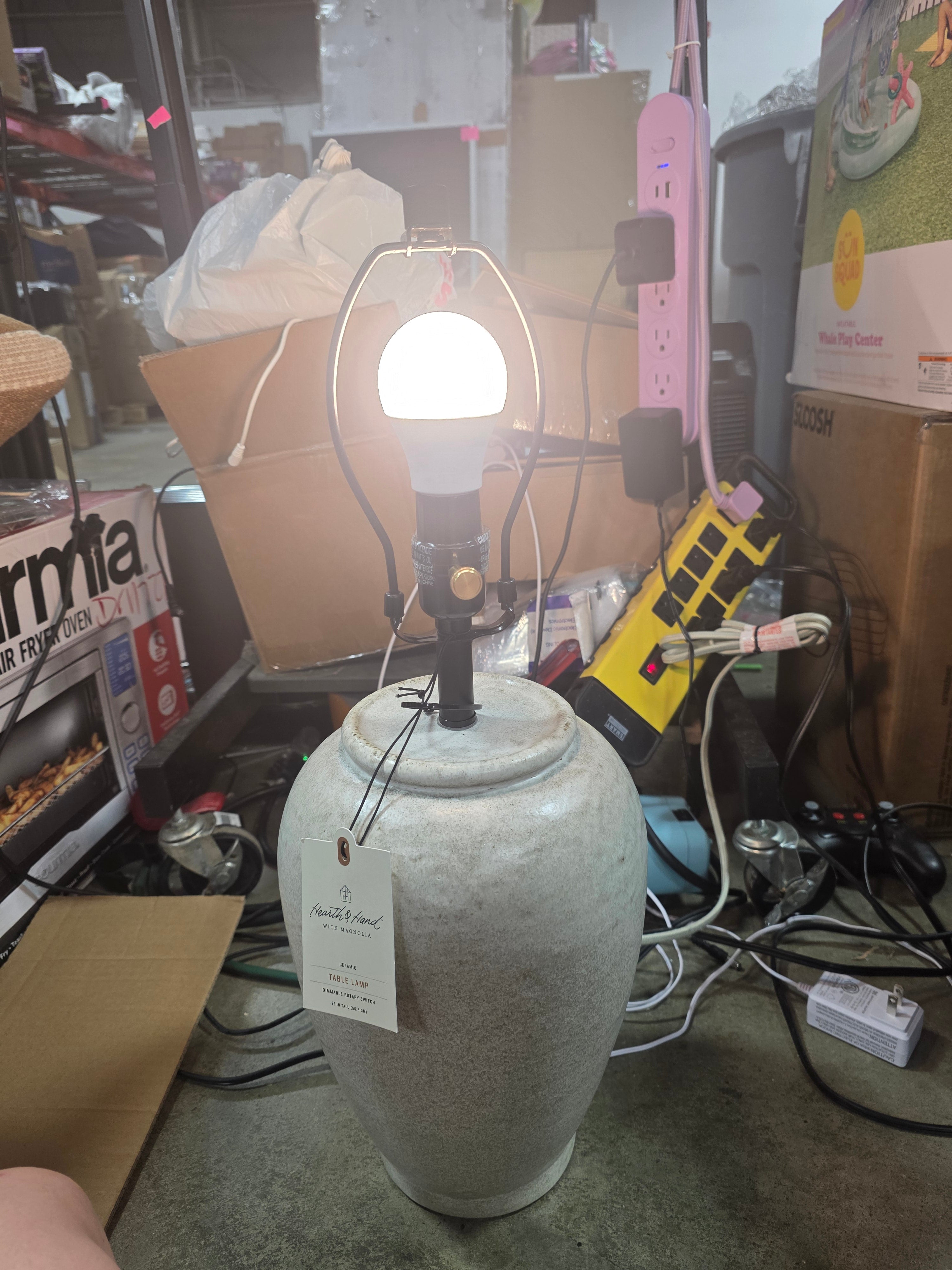 Ceramic Table Lamp Cream
