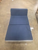 Folding Portable Midnight Blue Mattress Topper, Washable Cover - Full