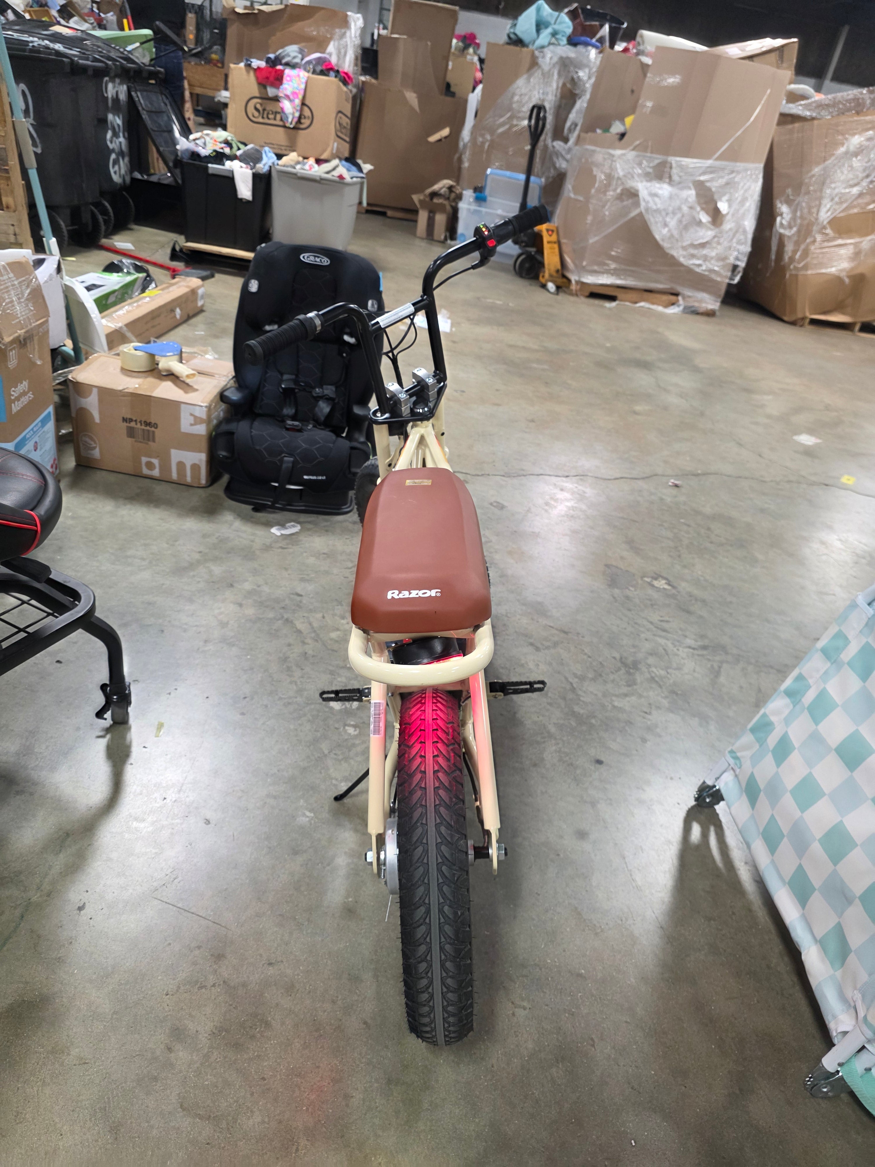 Rambler Step Over Electric Scooter - Beige