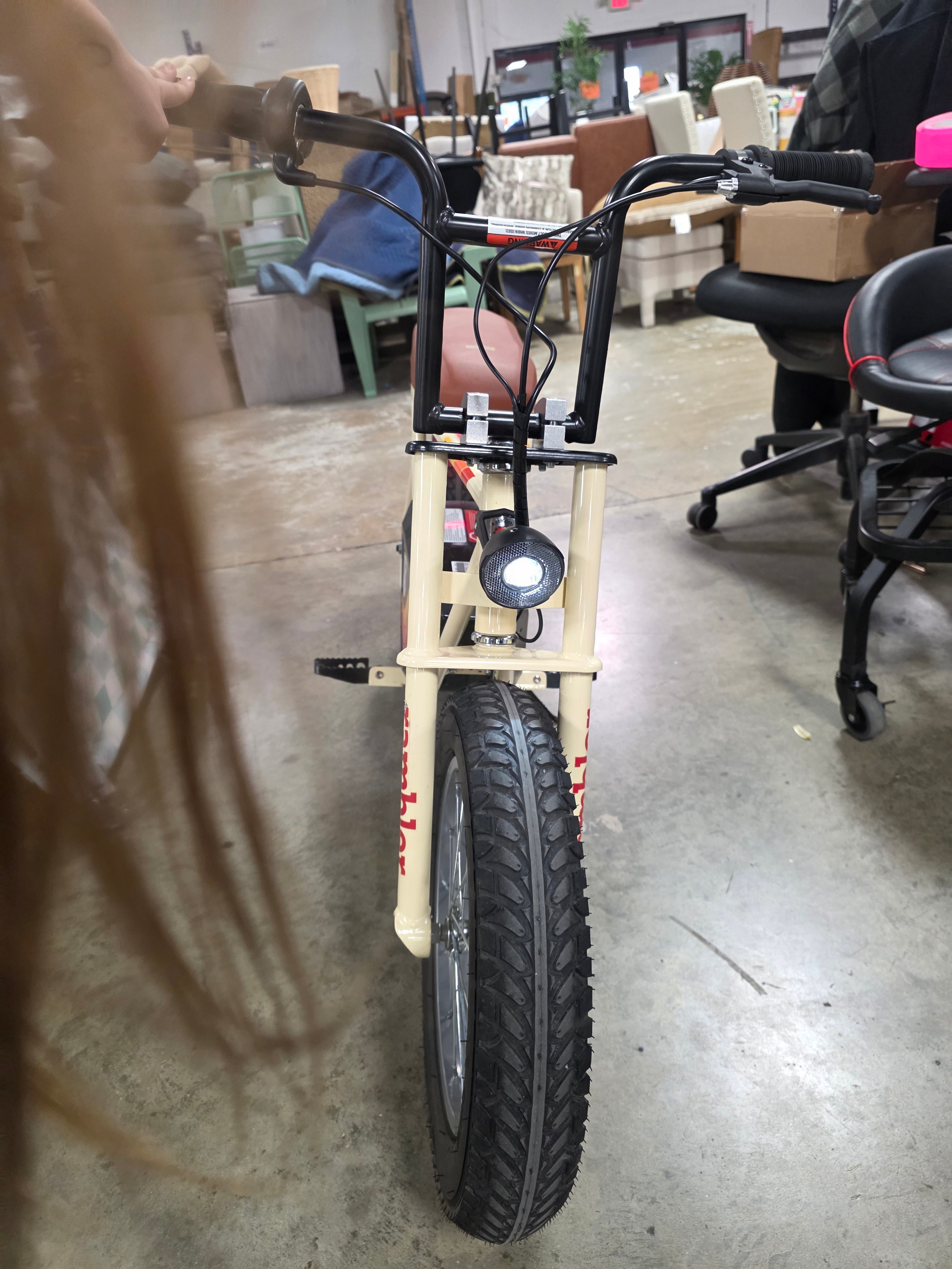 Rambler Step Over Electric Scooter - Beige