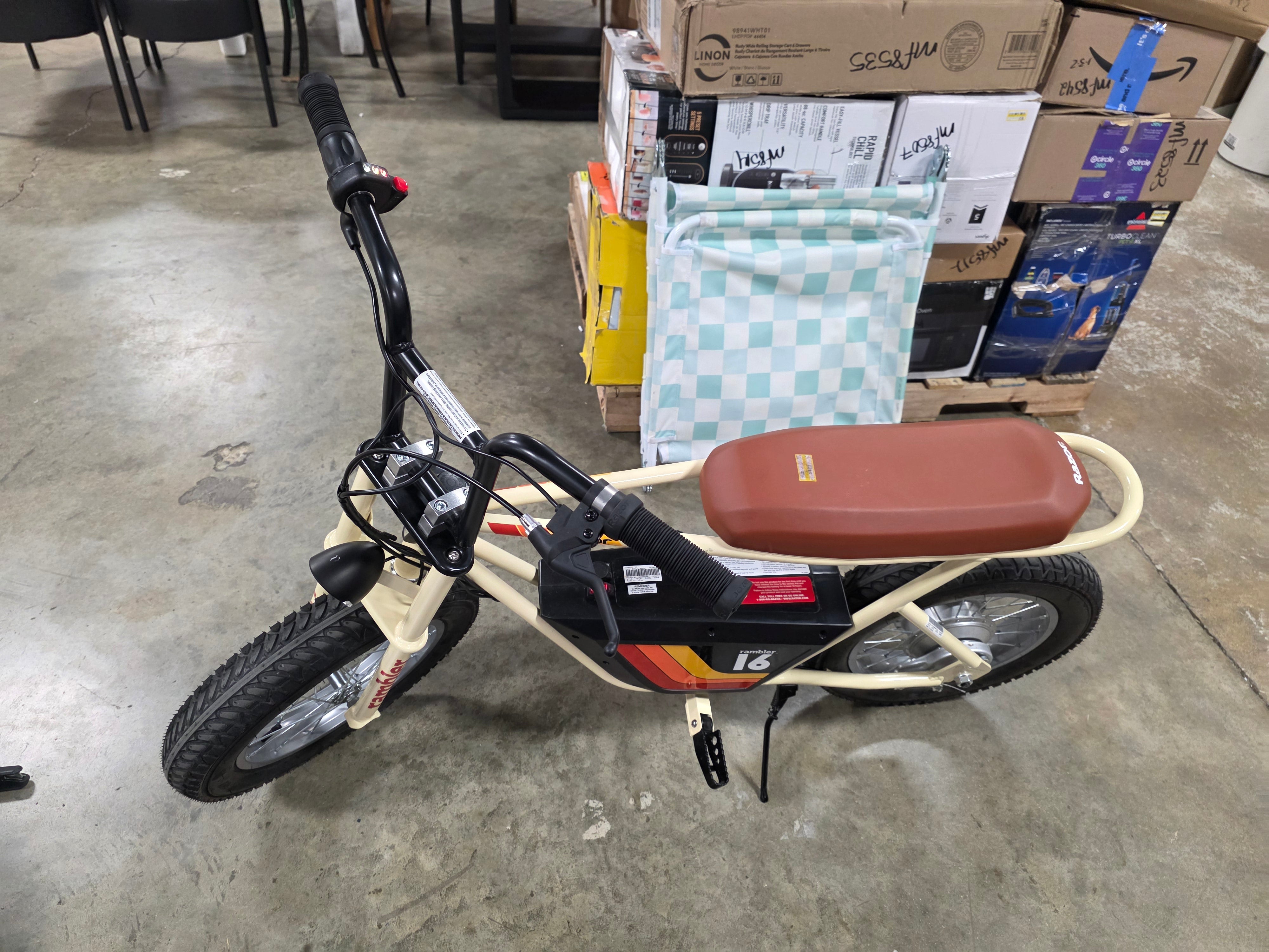 Rambler Step Over Electric Scooter - Beige