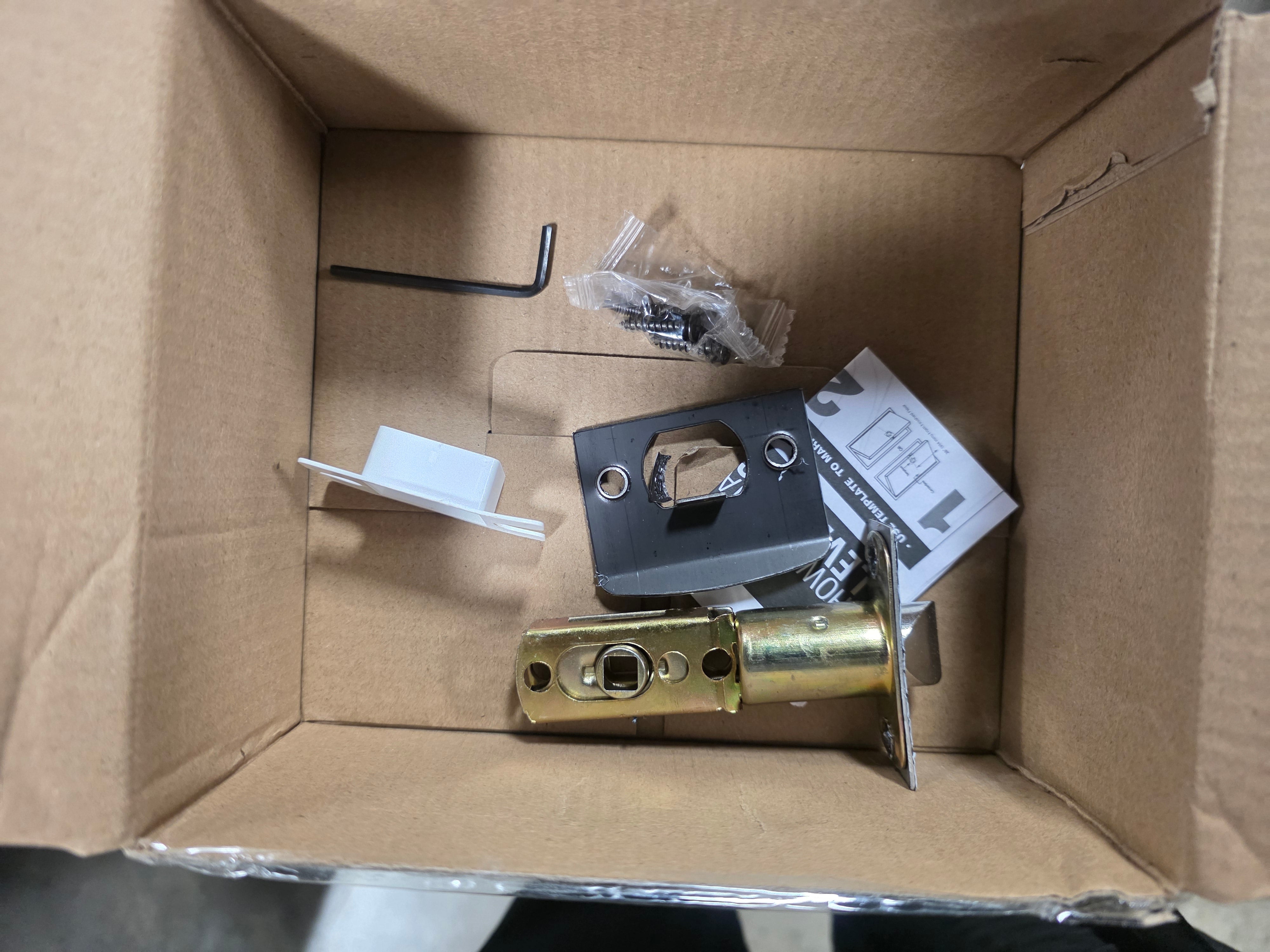 Privacy Door Lever with Round Rosette Keyless Lock - Set of 3