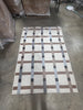 Grid Neutral Color Block Outdoor Area Rug 5'x7'