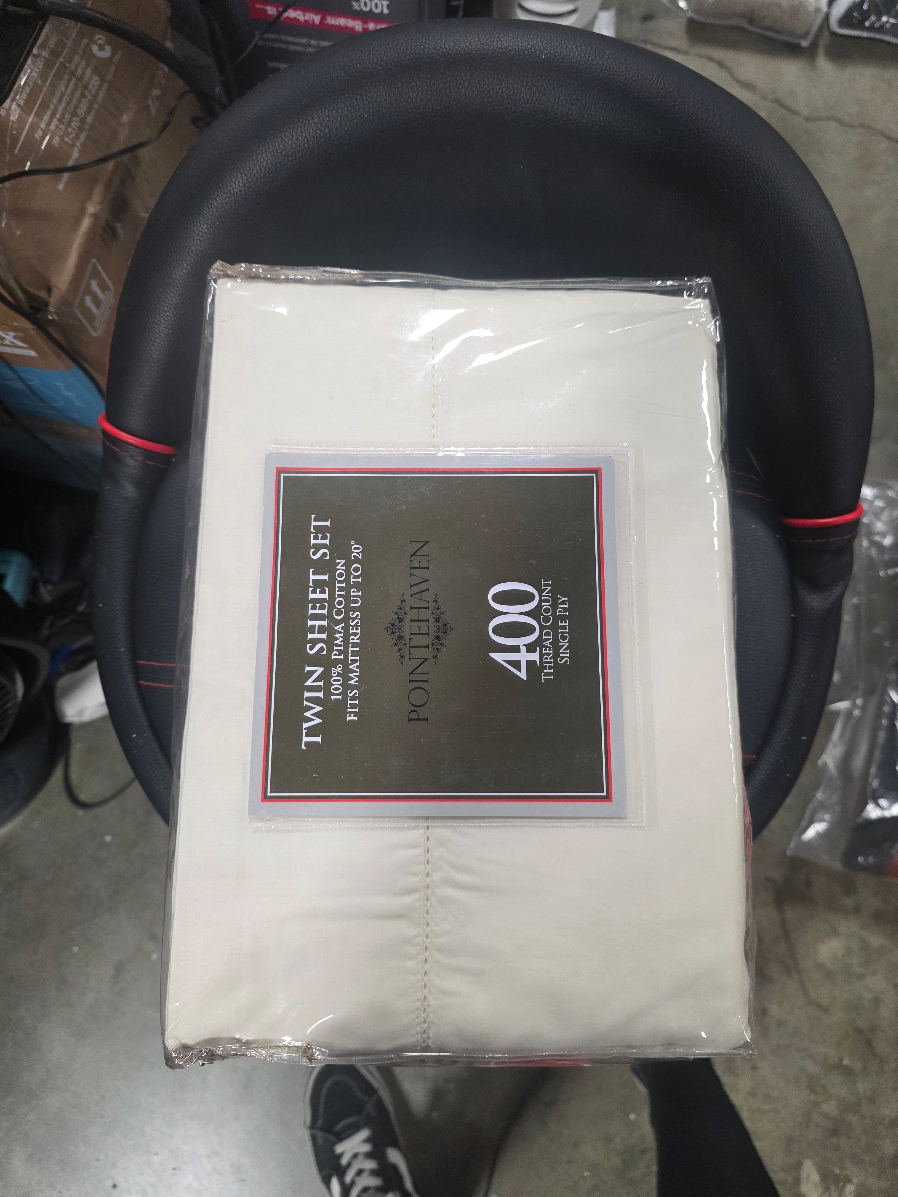 400 Thread Count Deep Pocket Long Staple Cotton Sheet Set Twin