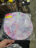 Impressionism Vegan Leather Round Pebble Placemat (Set of 4)