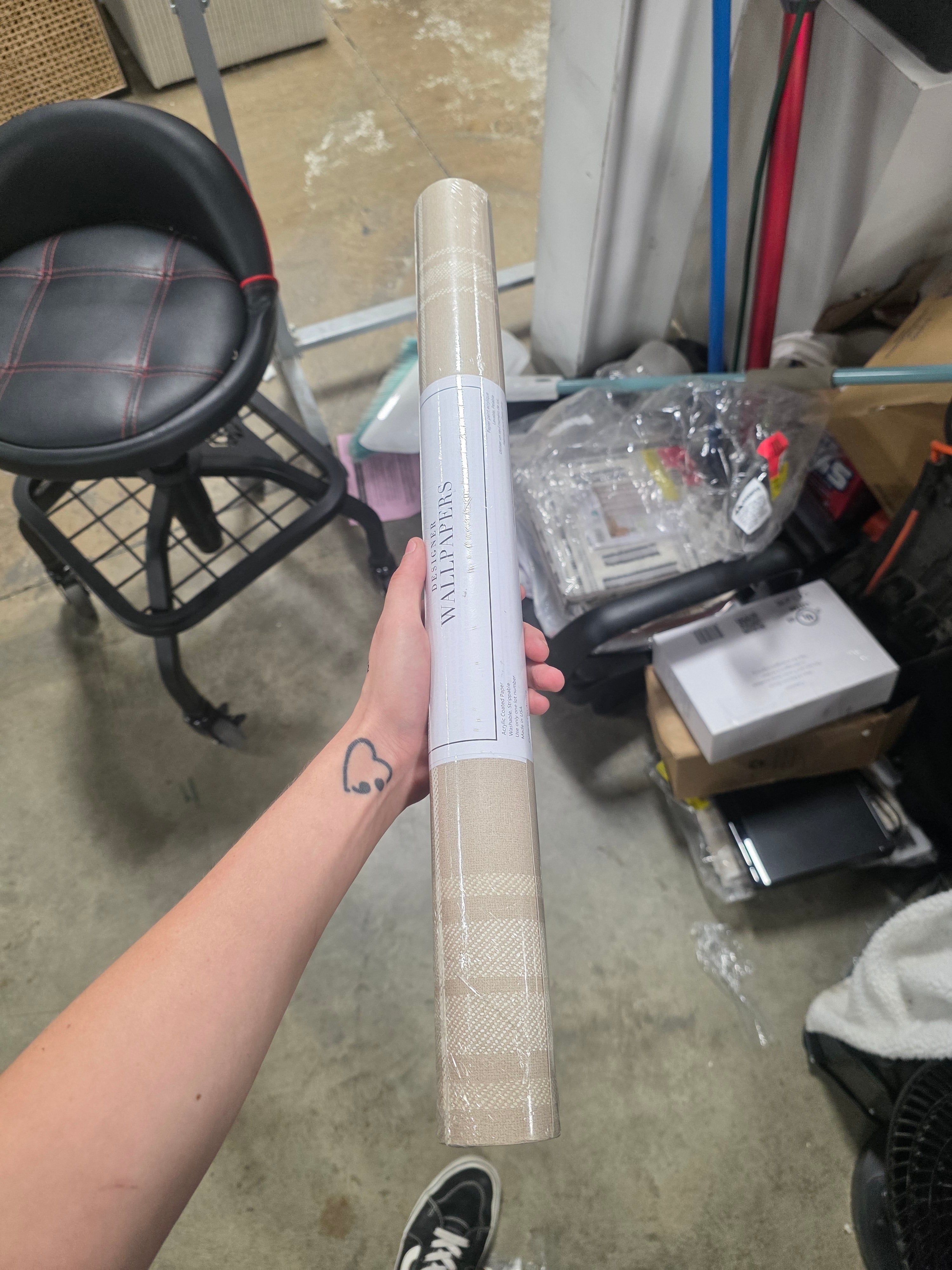 Coraine Plaid Double Roll