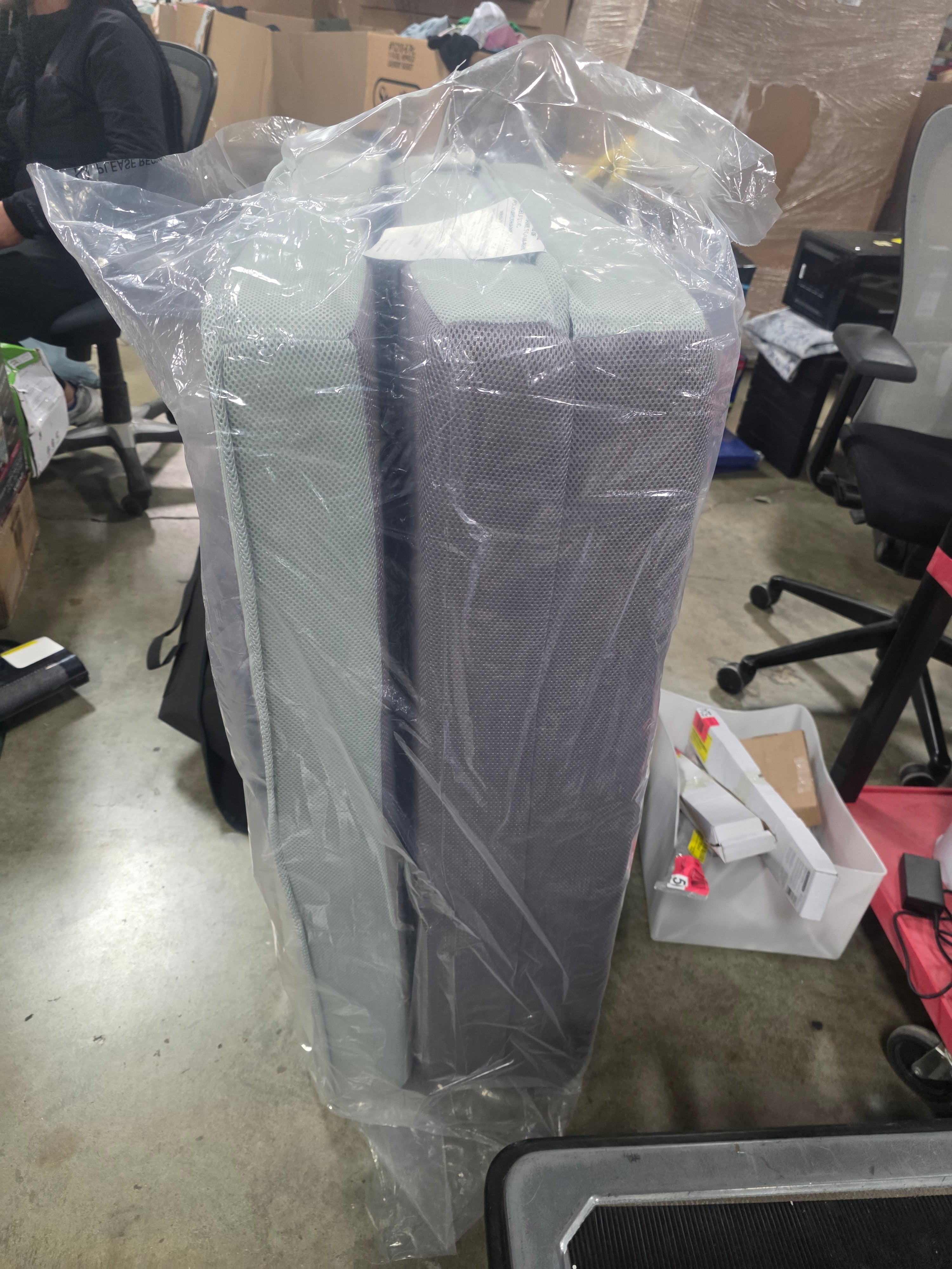 Folding Portable Midnight Blue Mattress Topper w/ Carry Case, Twin XL