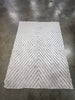 Julia Black and White Washable Area Rug 5x8
