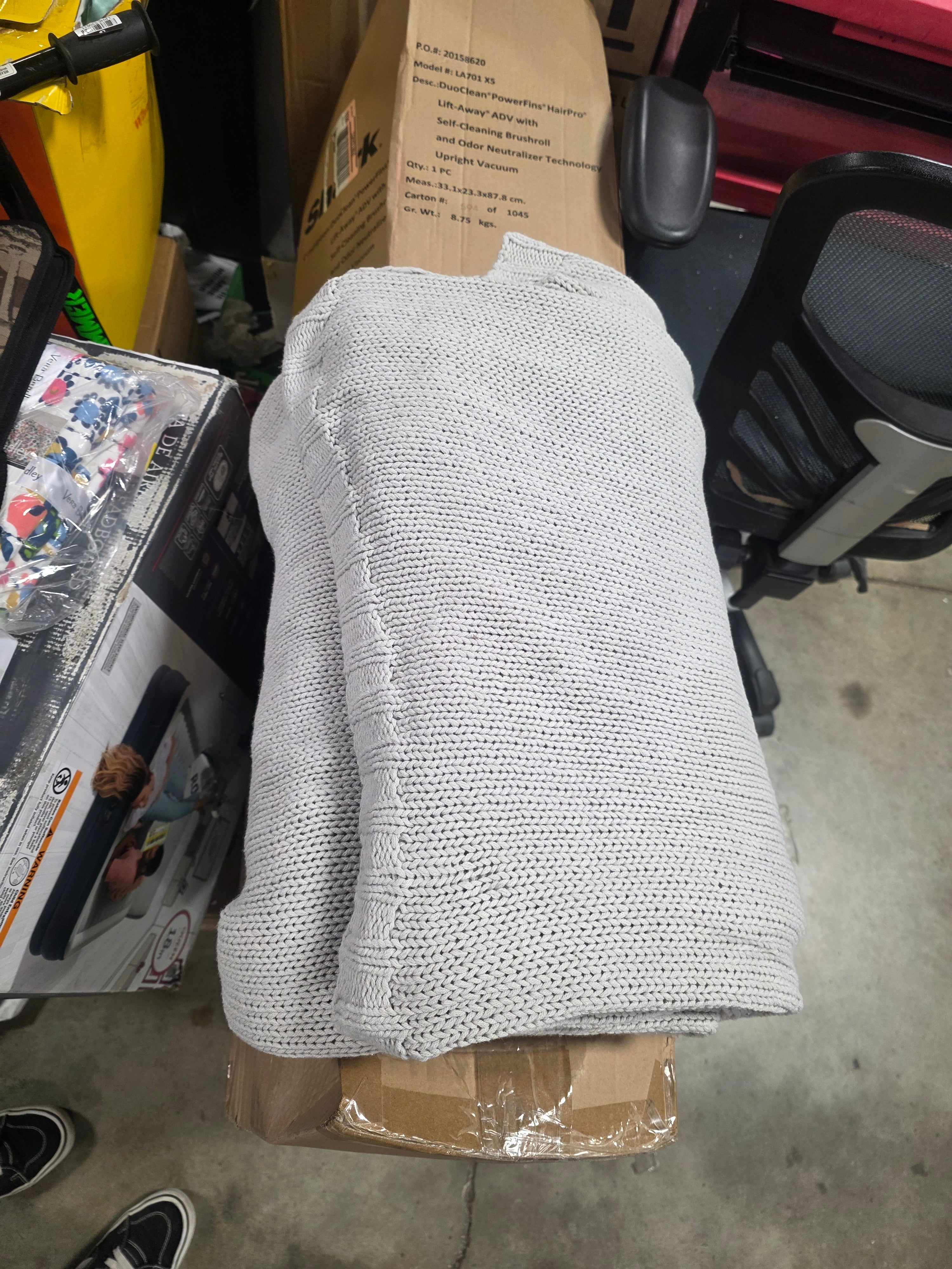 Sweater Knit Bed Blanket Full/Queen