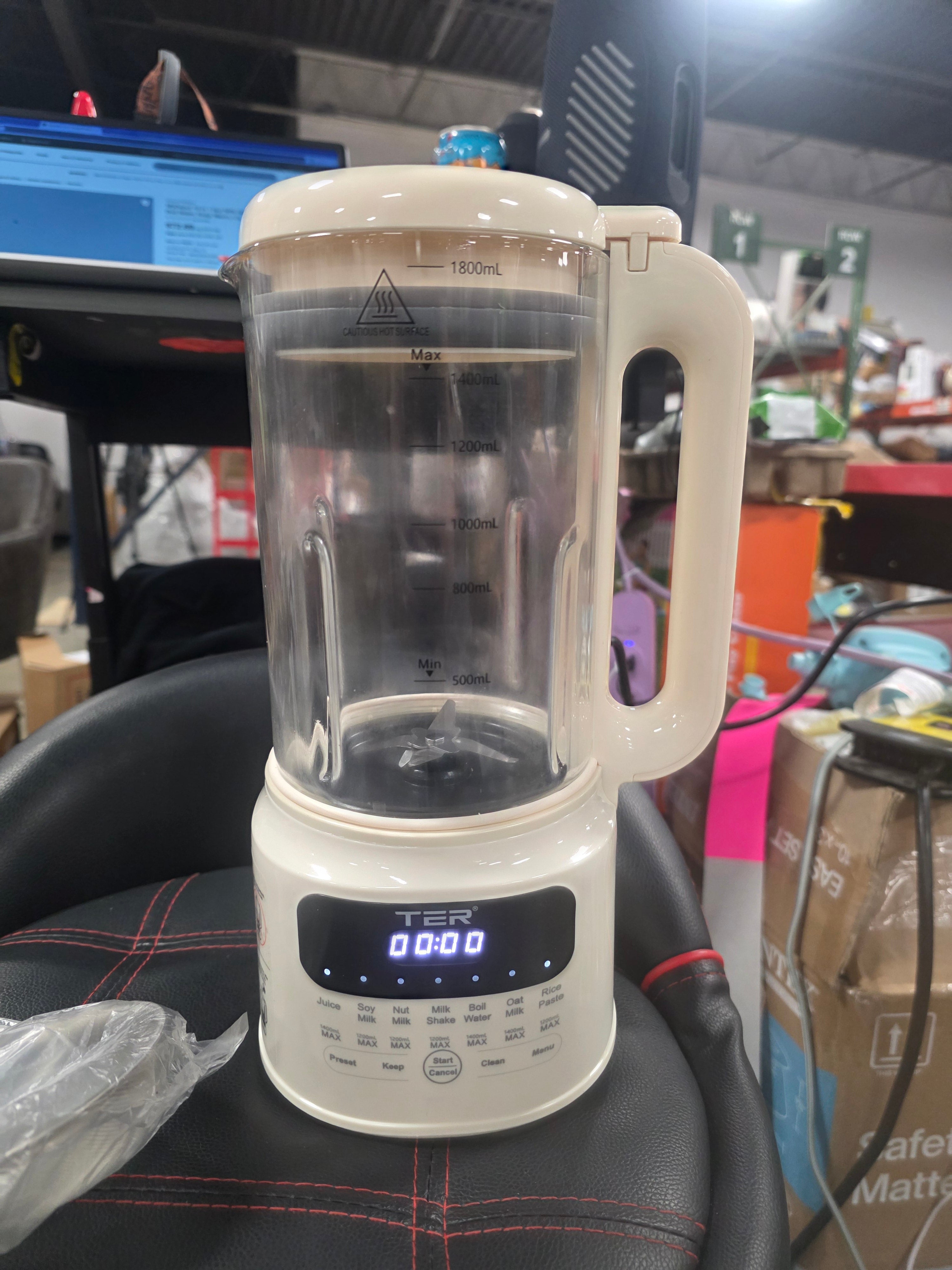 10 in 1 Nut Milk Maker with Preset Auto-Clean, Boil Water, Keep Warm