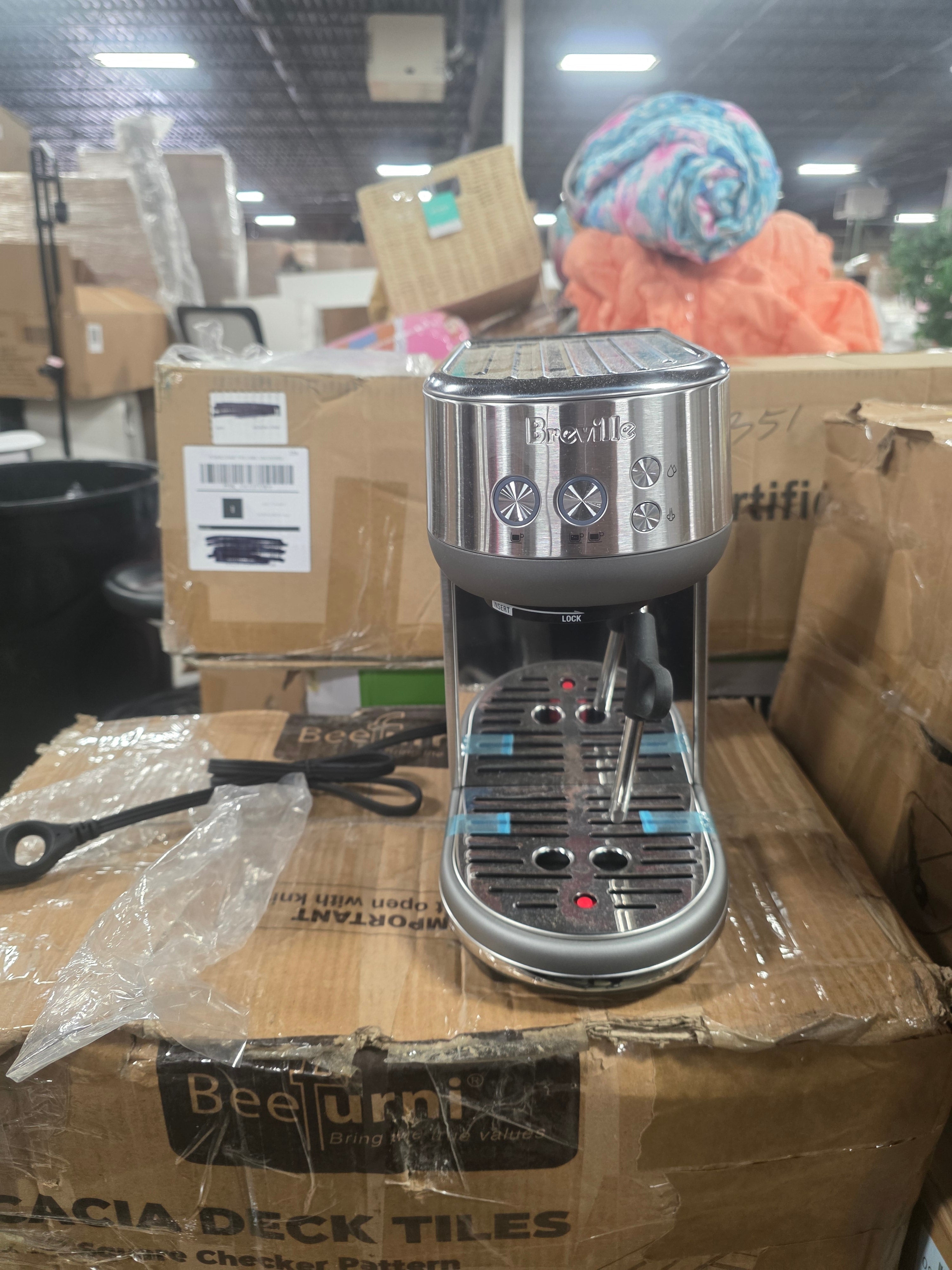 Bambino Stainless Steel Espresso Maker Silver