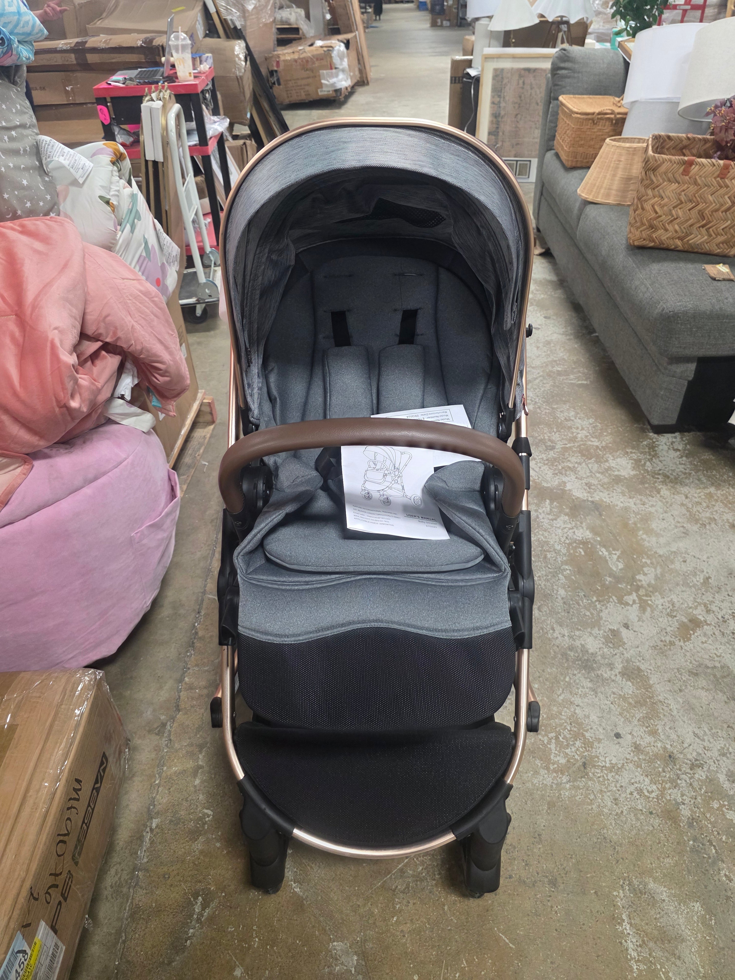 2-in-1 Baby Stroller with Adjustable Seat