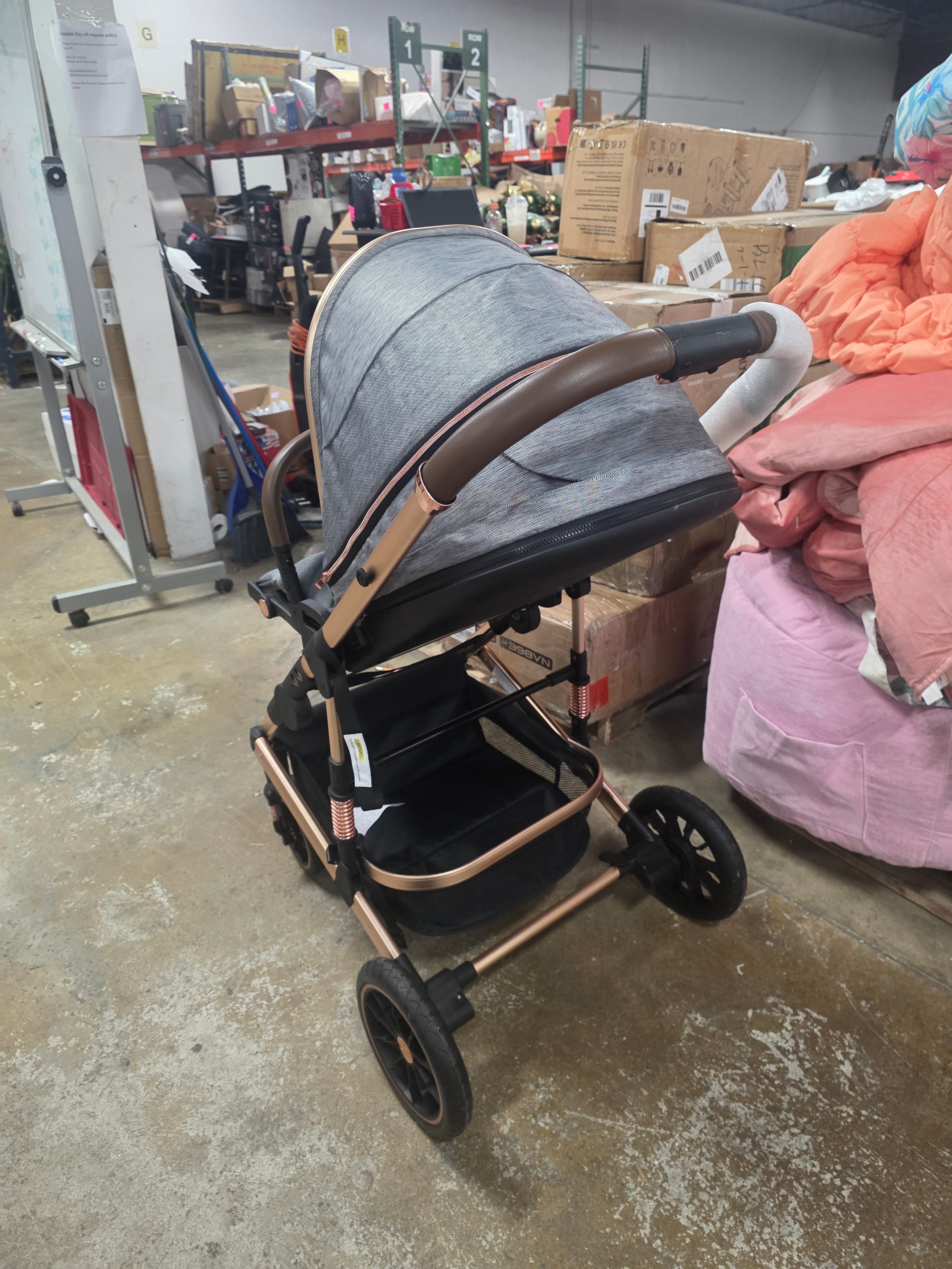 2-in-1 Baby Stroller with Adjustable Seat