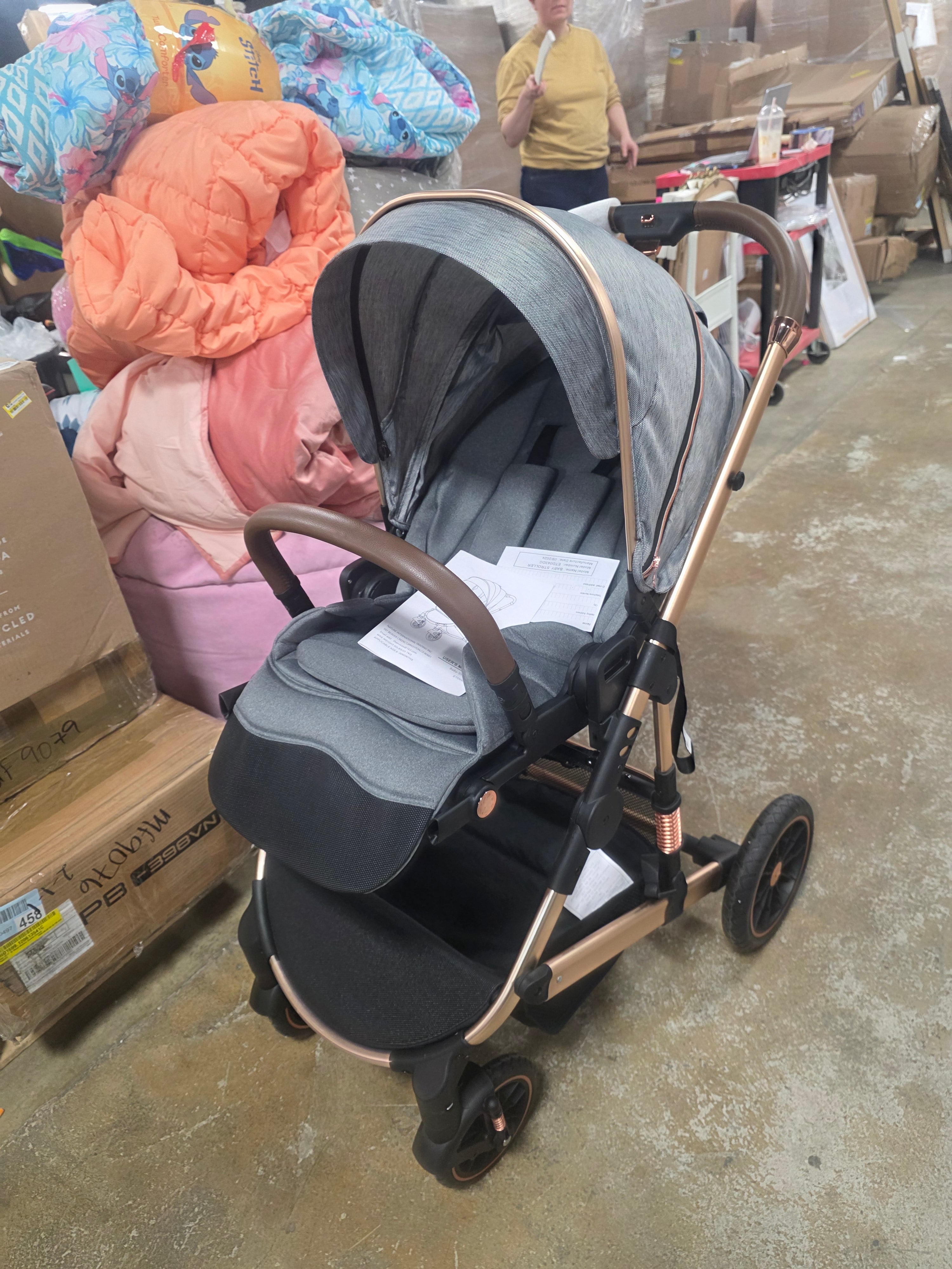 2-in-1 Baby Stroller with Adjustable Seat