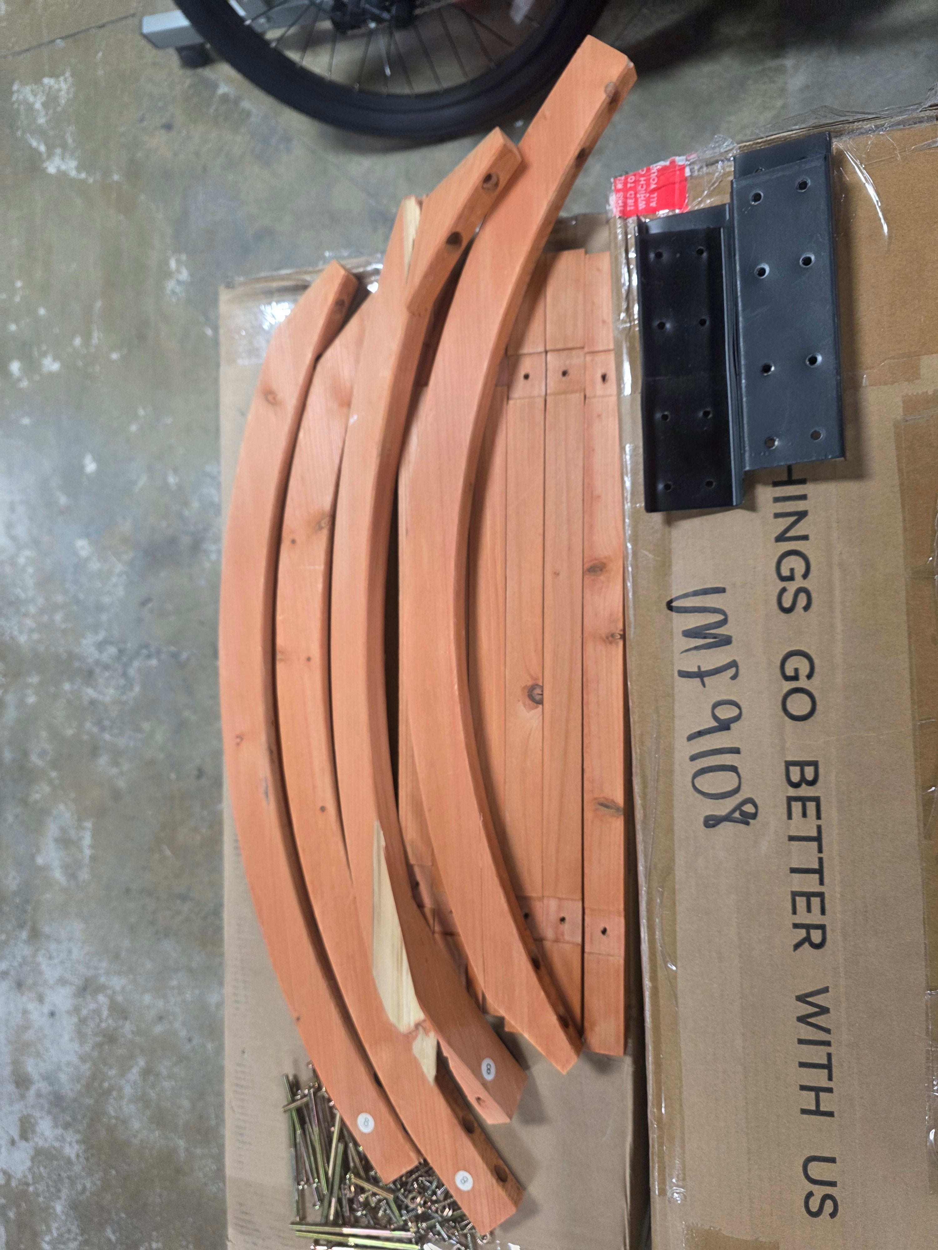 Premium Outdoor Wooden Fir Arbor Arch Pergola Trellis Wood Garden Yard Lattice