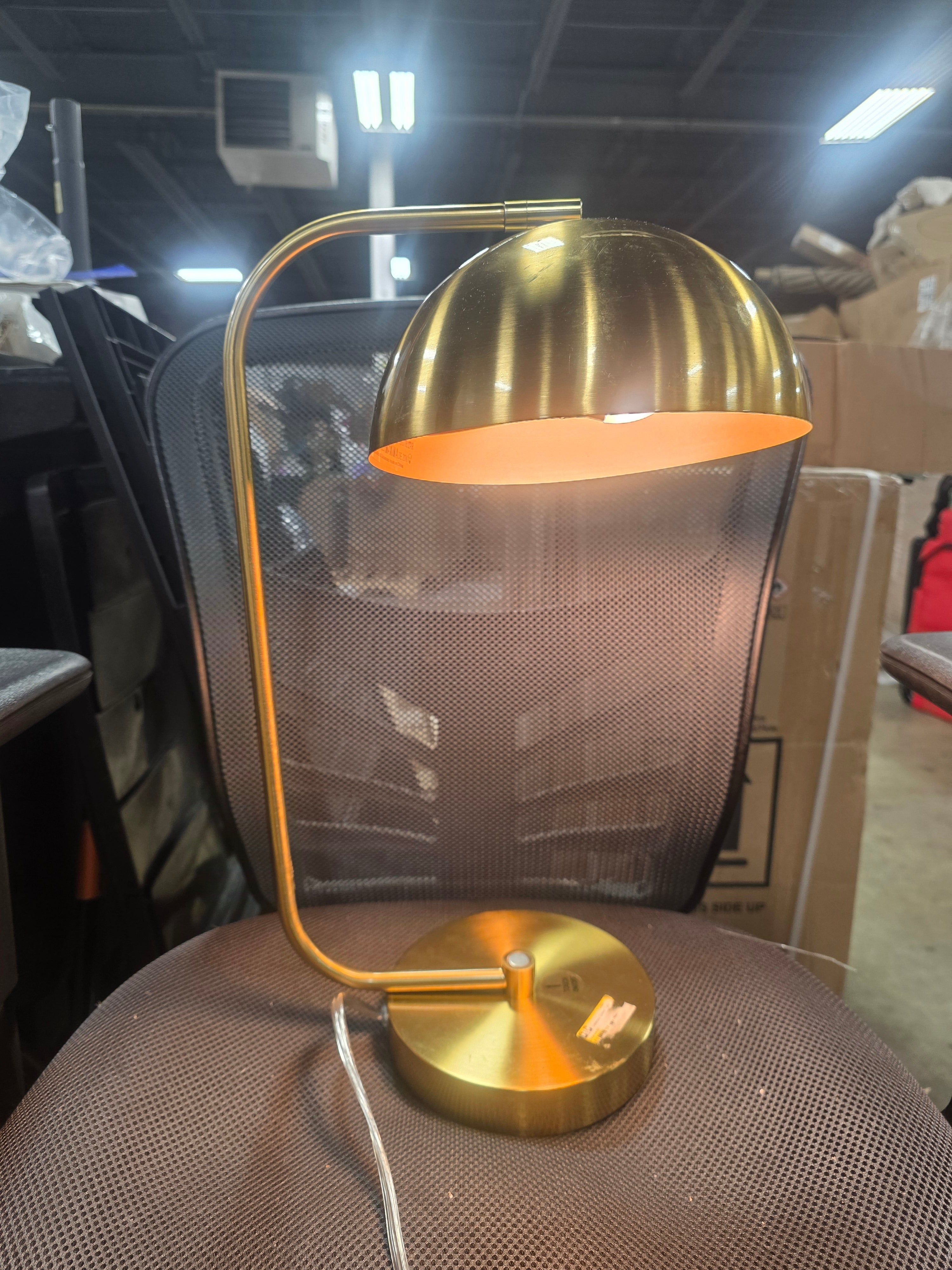 Glossy Metal Table Lamp