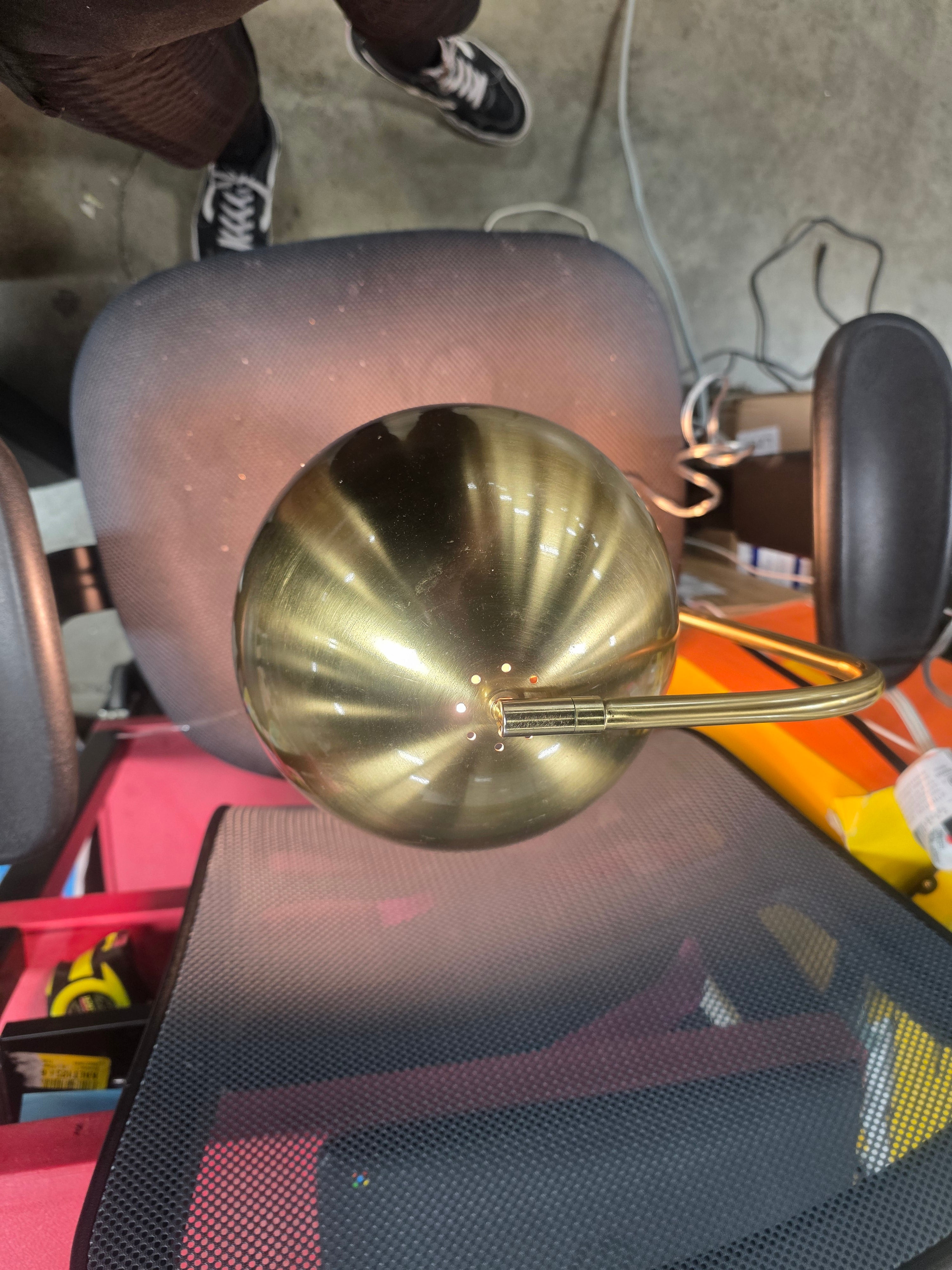 Glossy Metal Table Lamp