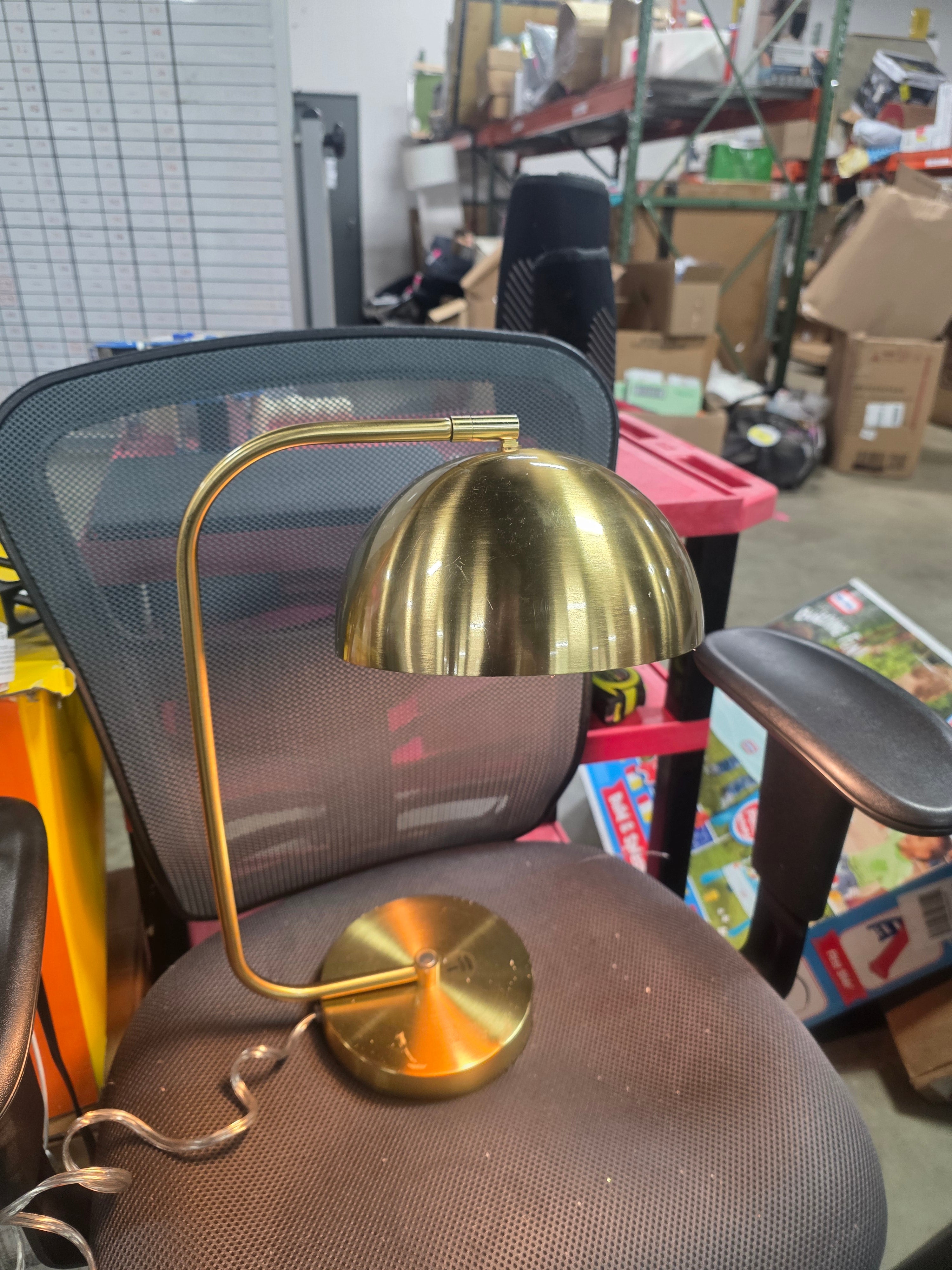 Glossy Metal Table Lamp