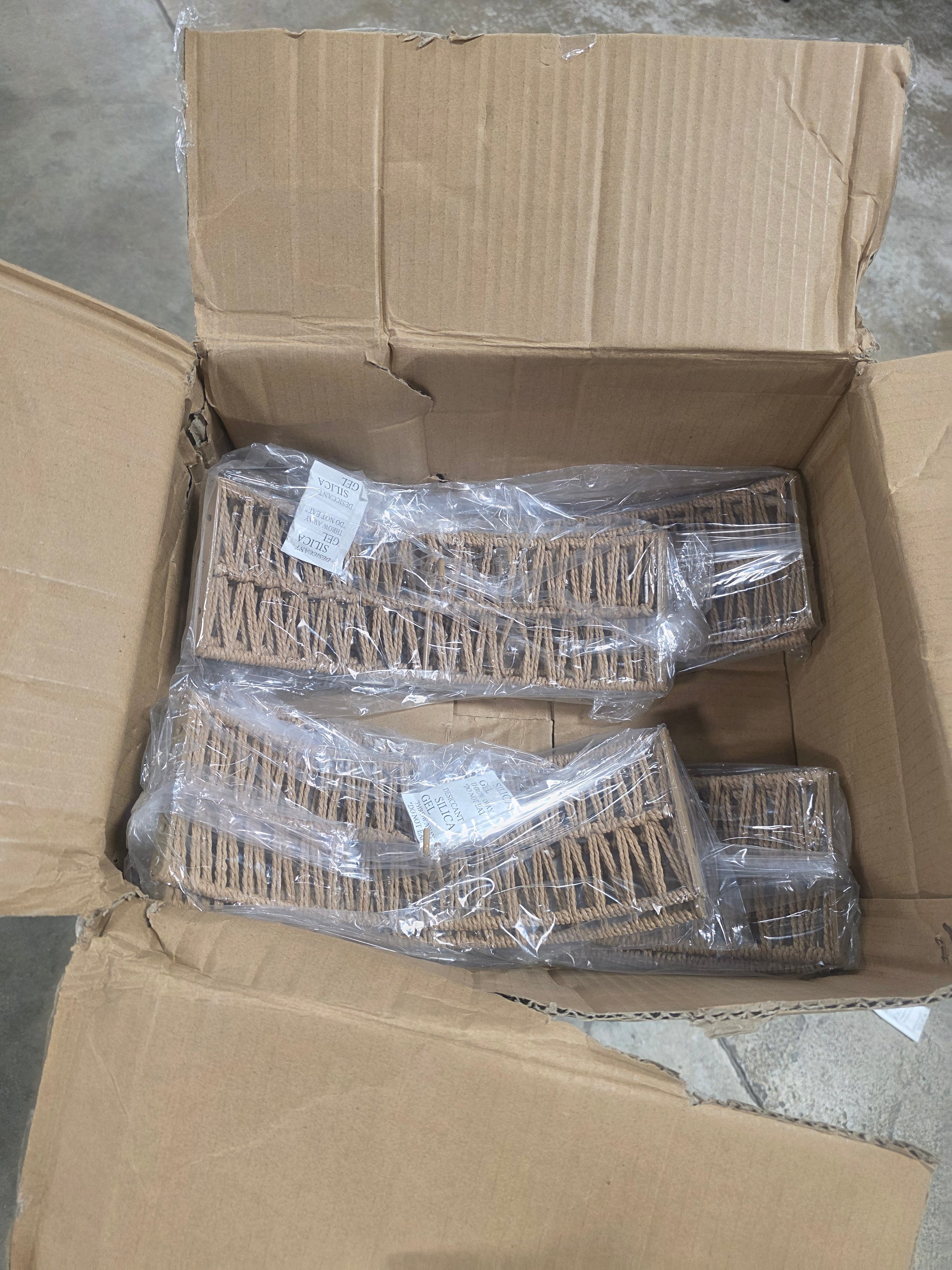 Rattan Shade Pendant Light, 6-Lights Boho Chandelier