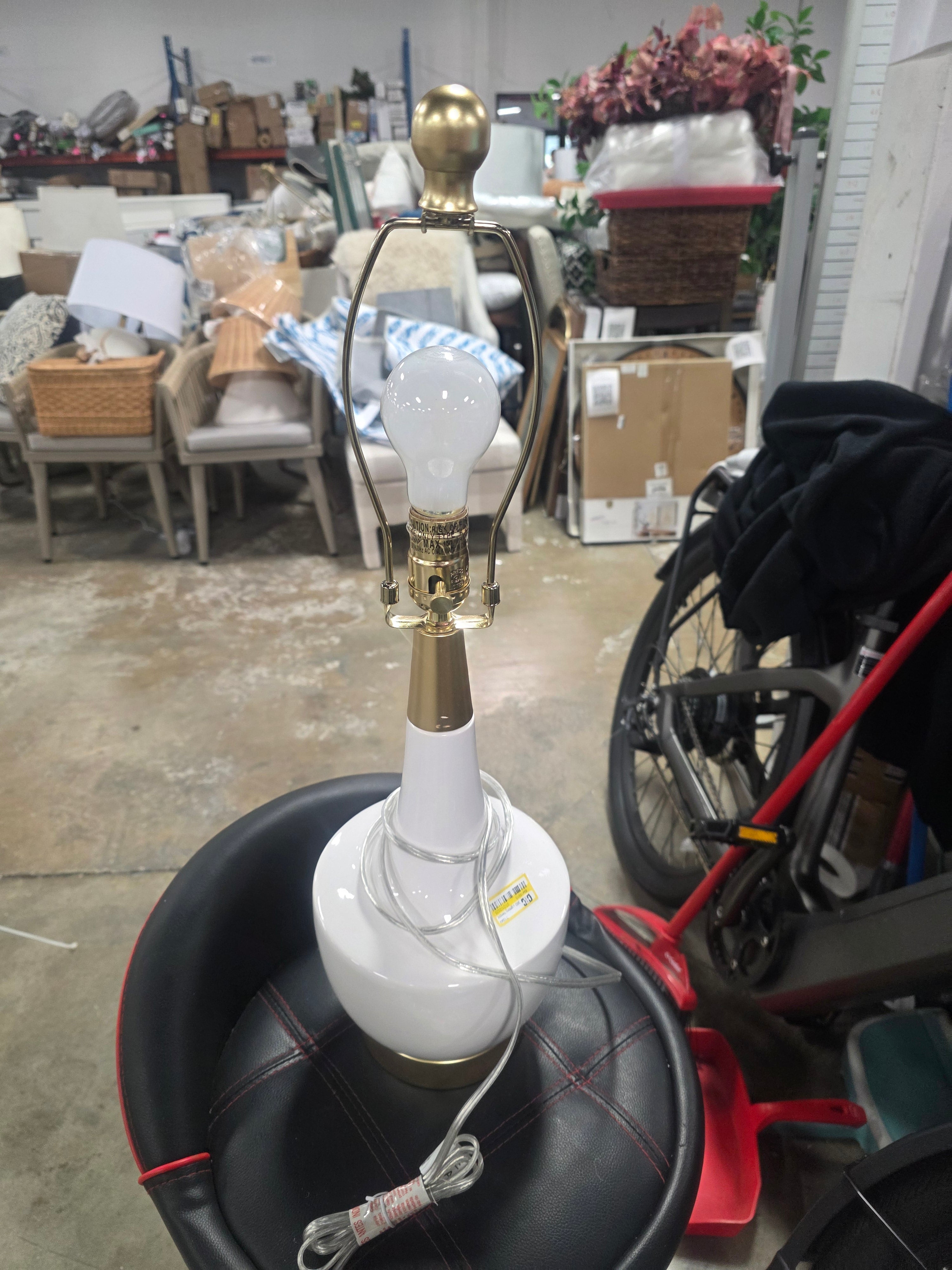 1-Piece Nesbit High Mid Century Modern Table Lamps BASE ONLY