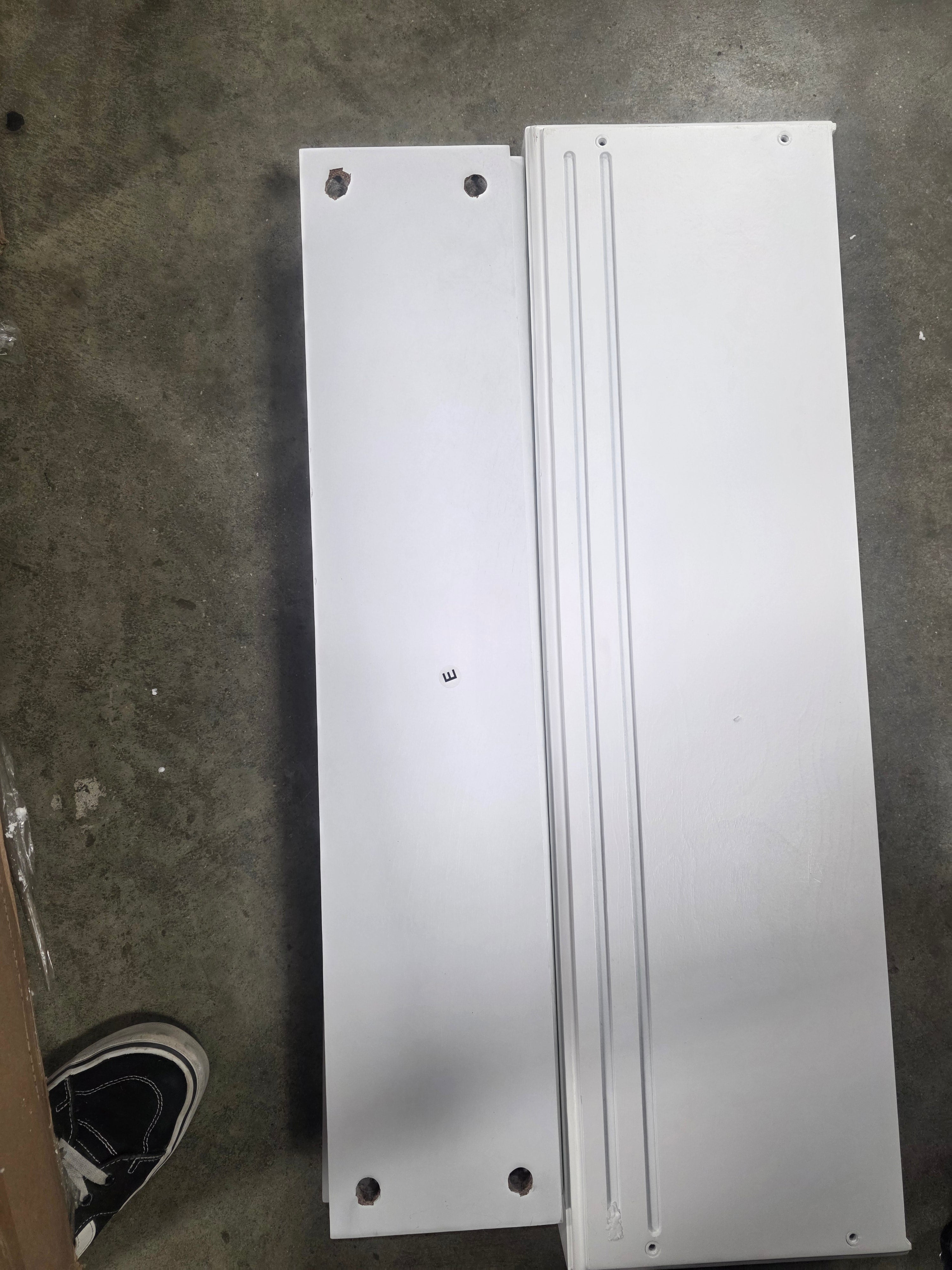 Media Cabinet W/ Sliding Doors - White