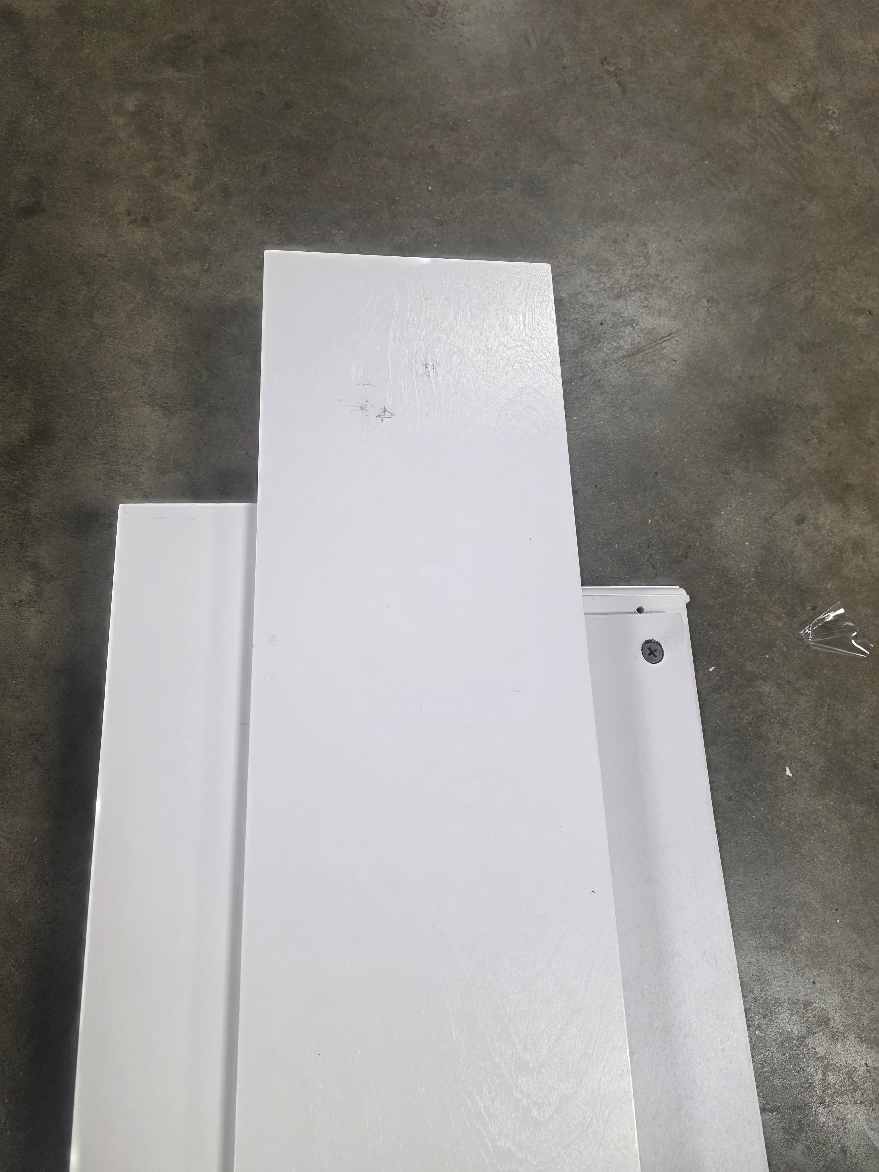 Media Cabinet W/ Sliding Doors - White