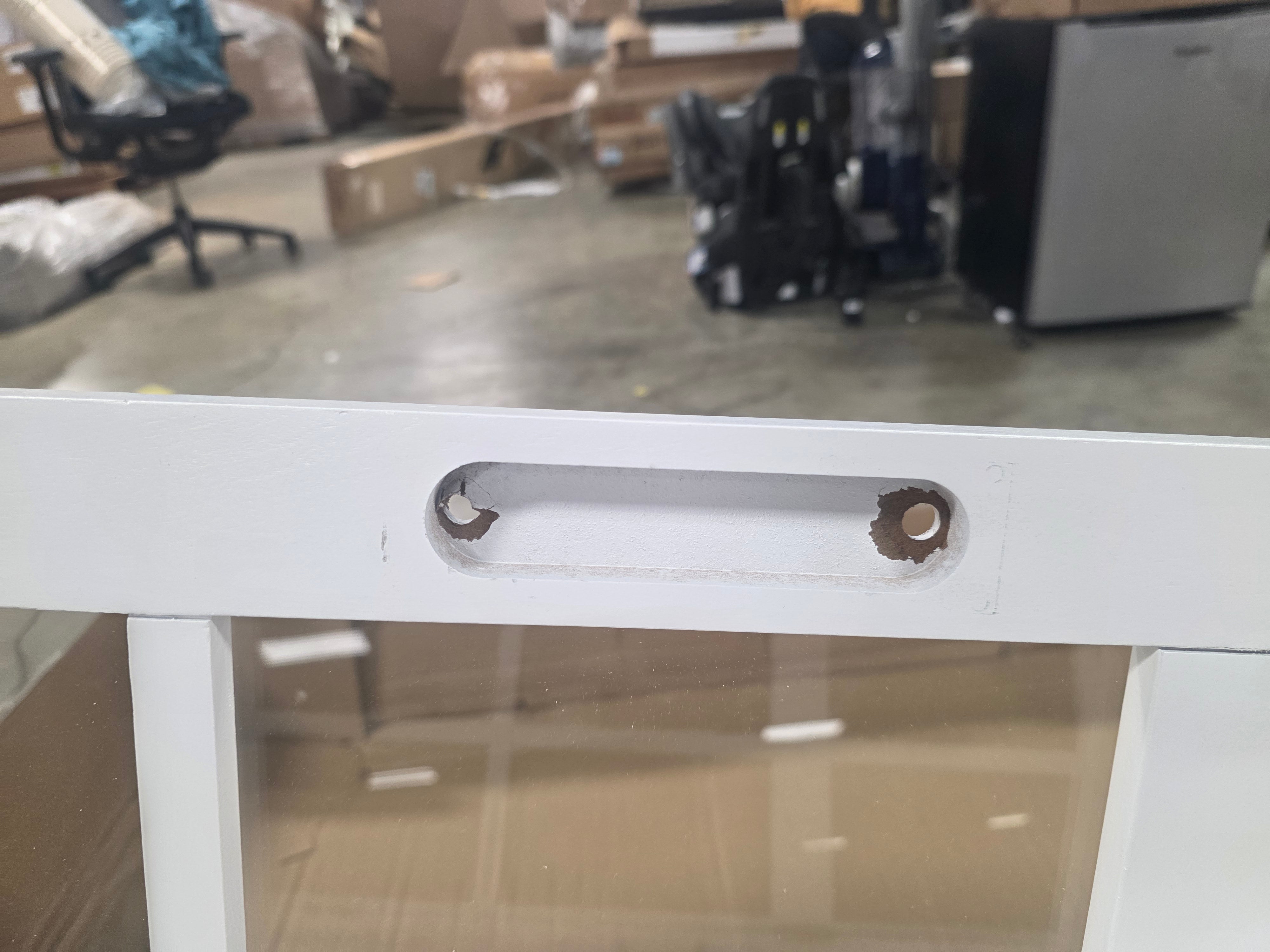 Media Cabinet W/ Sliding Doors - White