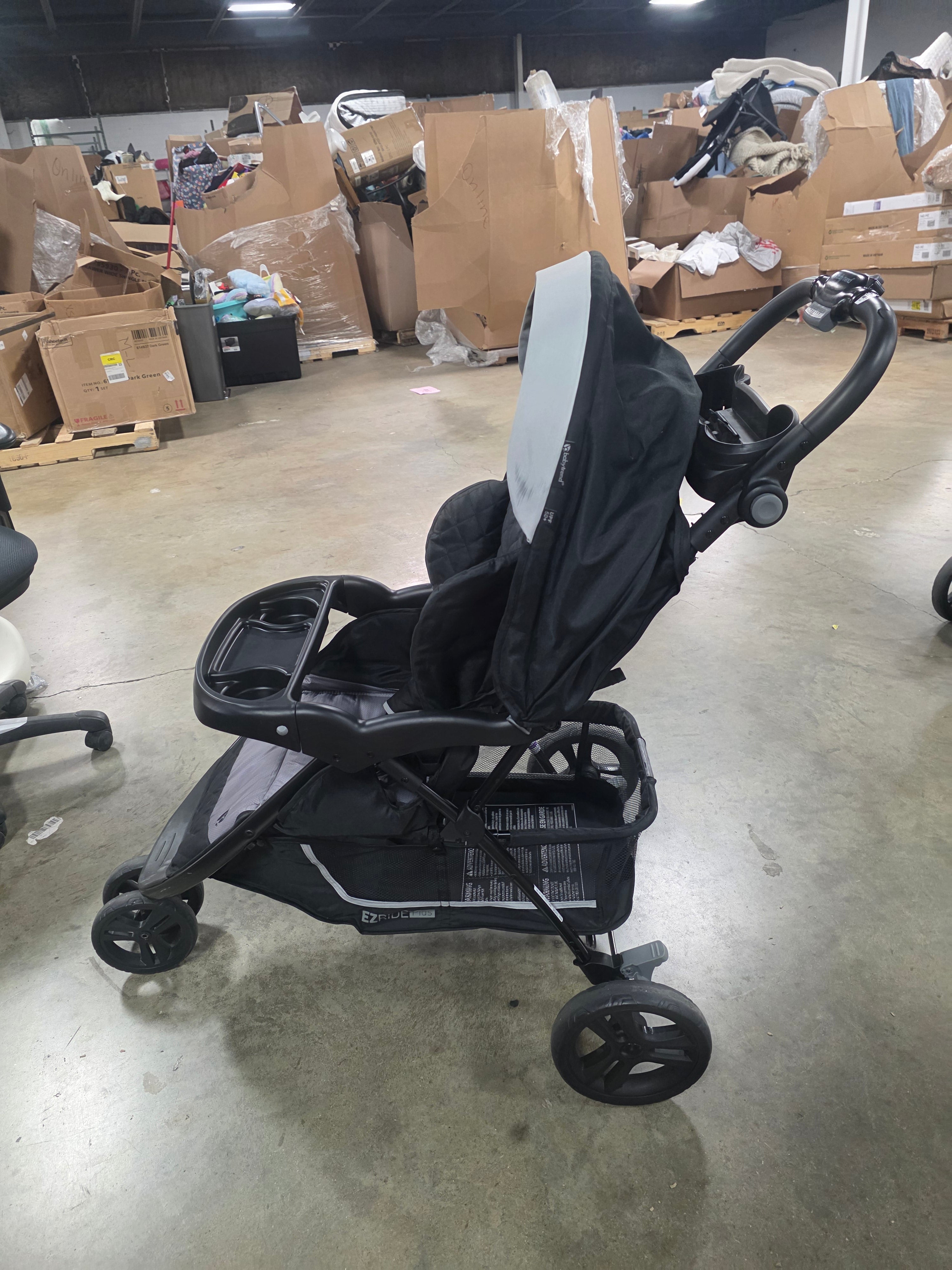 Passport Cargo Stroller with Extra Storage, Fieldstone Grey